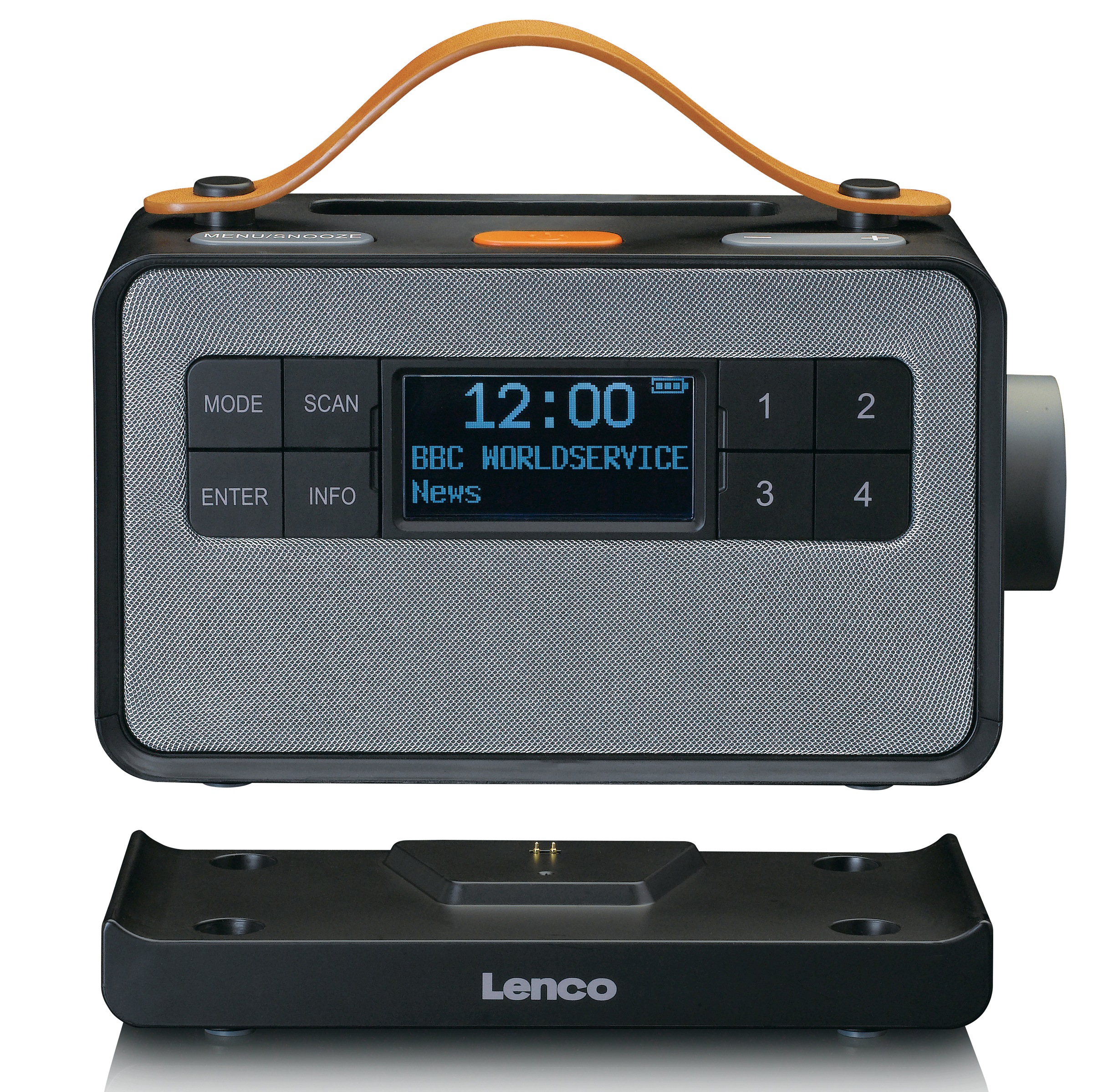 Lenco Digitalradio (DAB+) »PDR-065BK«, (Digitalradio (DAB+)-FM-Tuner mit RDS 4 W)
