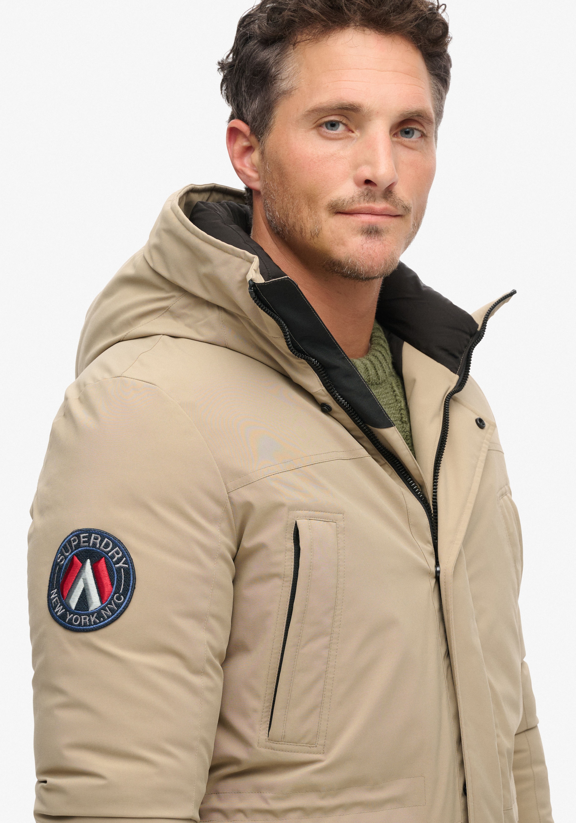 Superdry Steppjacke »City Padded Parka Jacket«, mit Kapuze