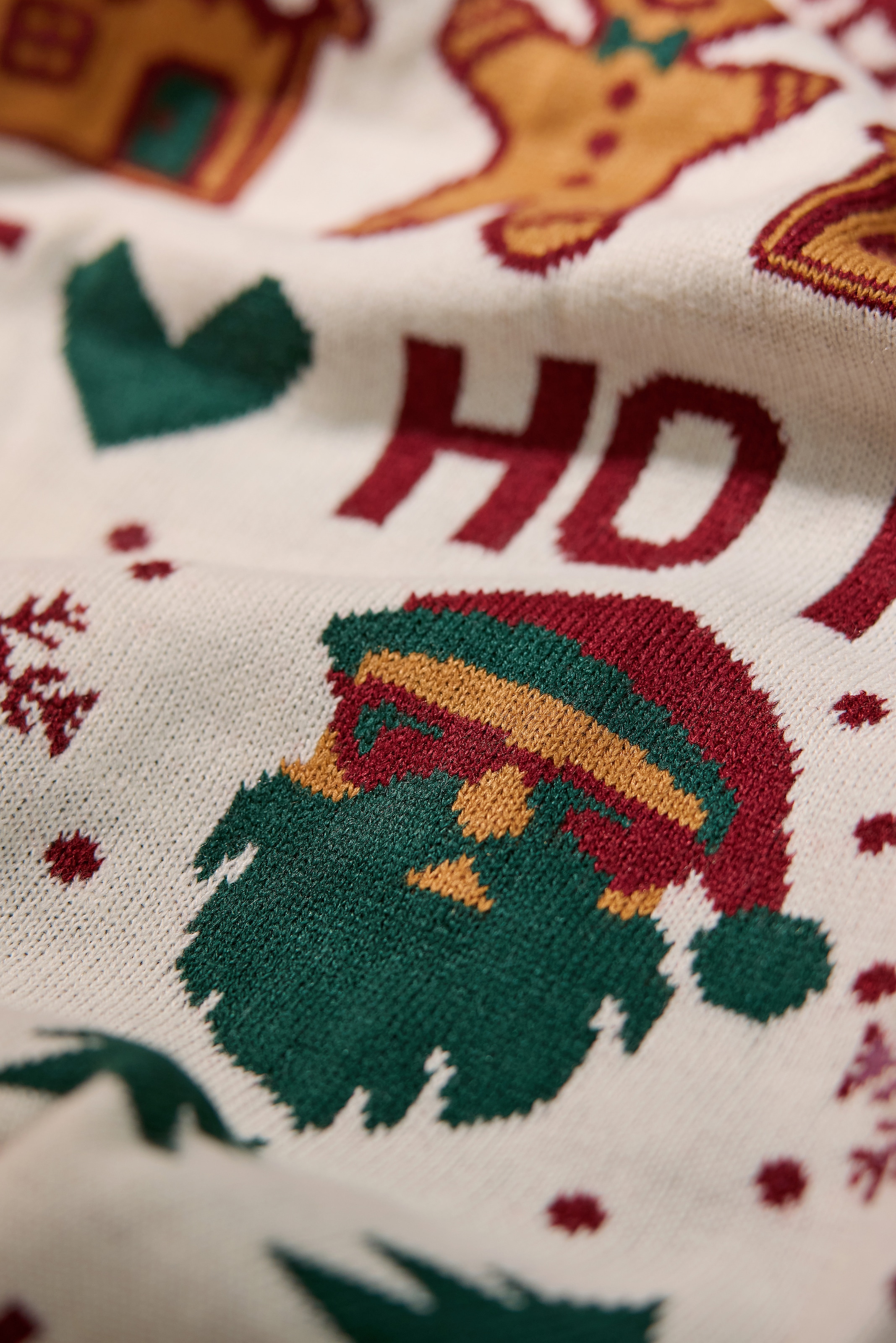 LINDBERGH Weihnachtspullover mit Intarsien Muster