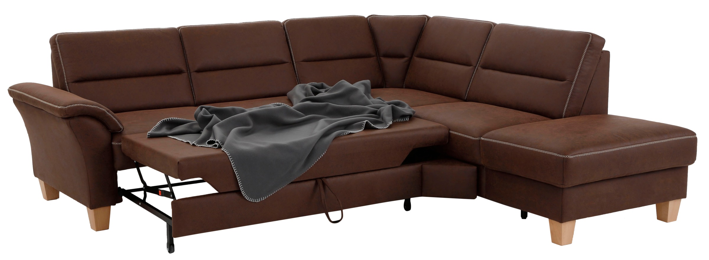 Home affaire Ecksofa »Soleo L-Form«, komfortabel durch Trapezecke mit Relaxfunktion, auch mit Bettfunktion