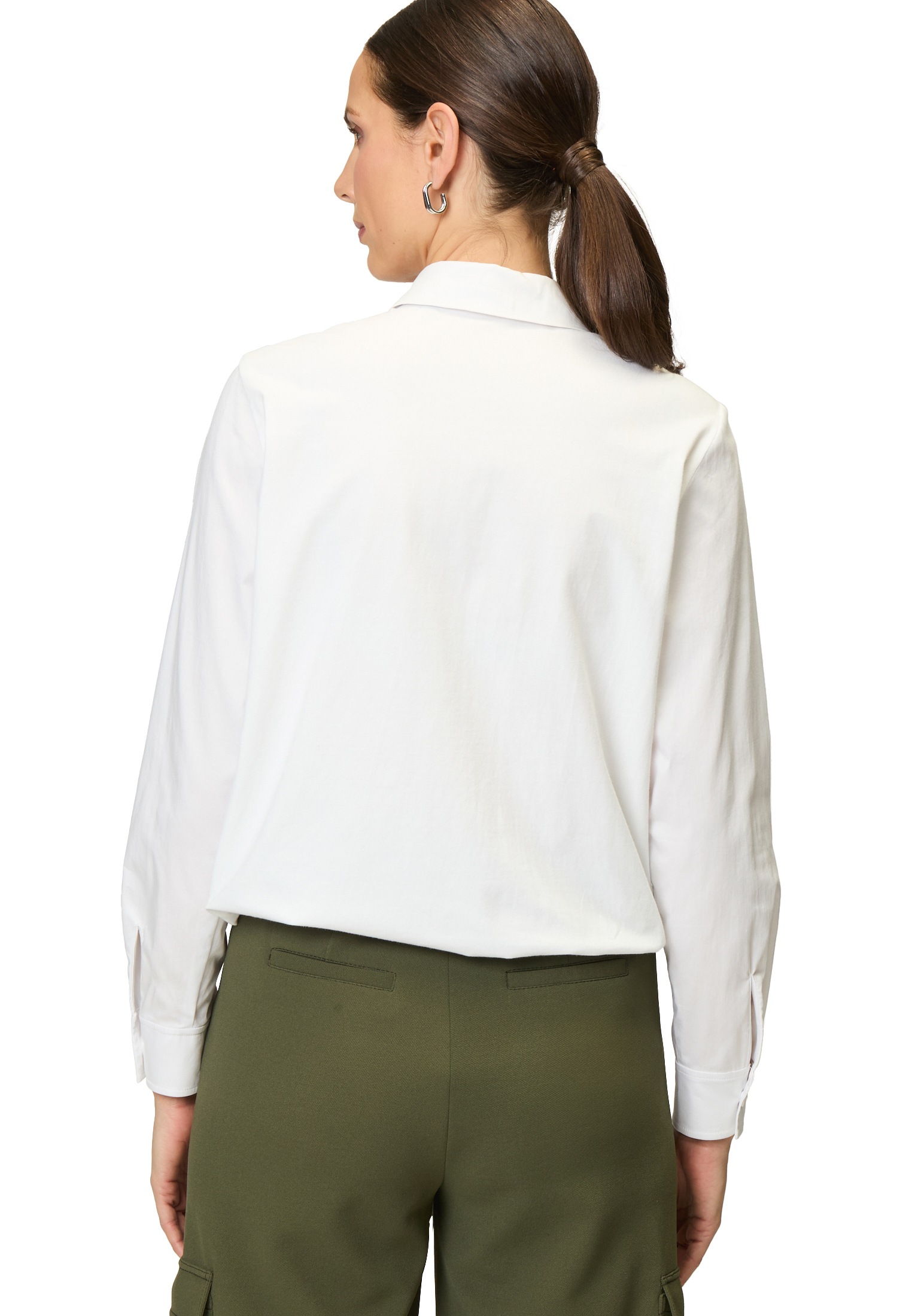 Zero Klassische Bluse »Bluse mit Tunnelzug Pattentasche«