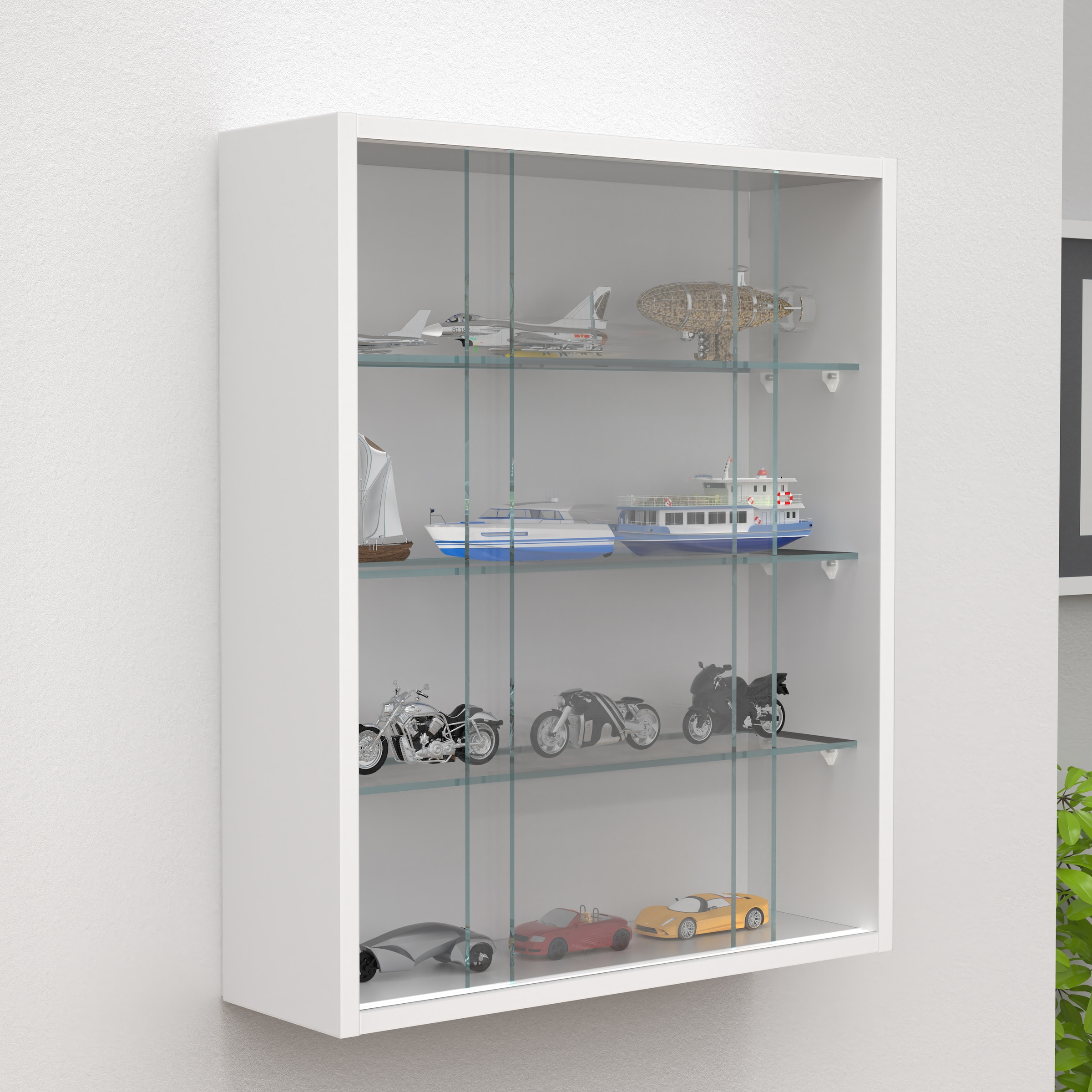 VCM Wandregal »Hängevitrine Wandvitrine Sammel Deko Drivalo M«