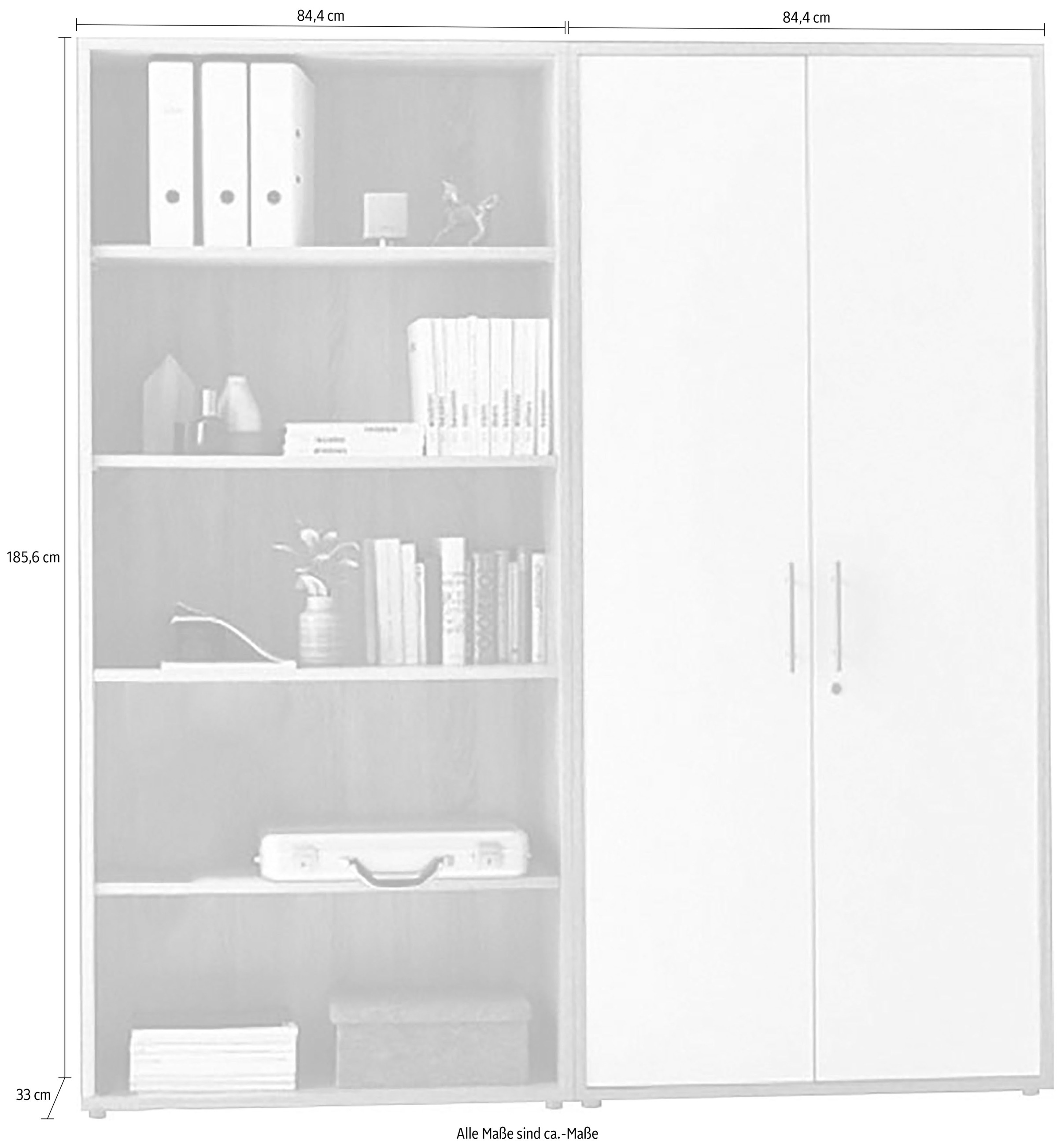 BMG Möbel Büromöbel-Set »Tabor Office«, (Set, 2 tlg.)