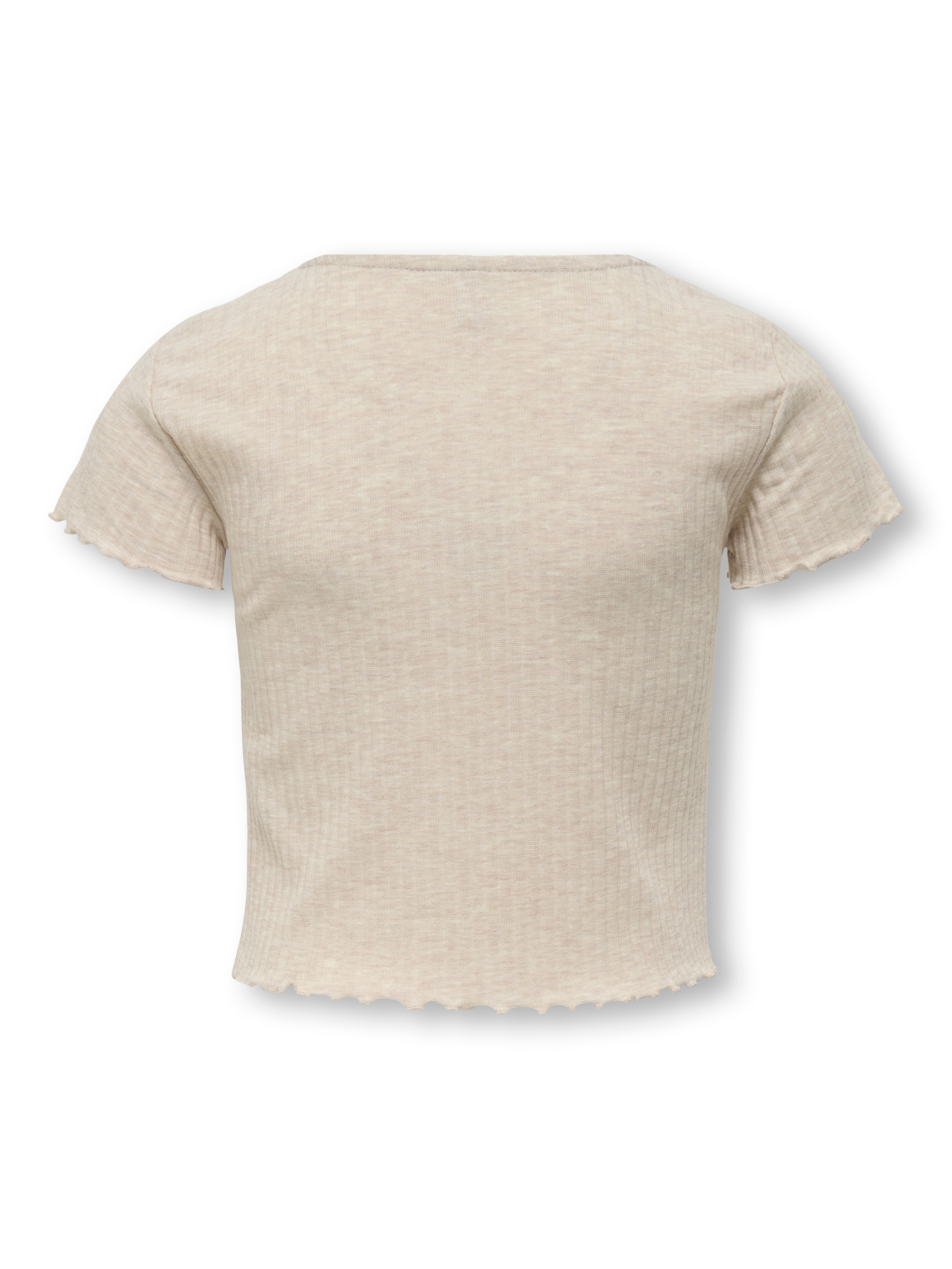 KIDS ONLY T-Shirt »KOGNELLA S/S O-NECK TOP NOOS JRS« mit süßer Wellenkante