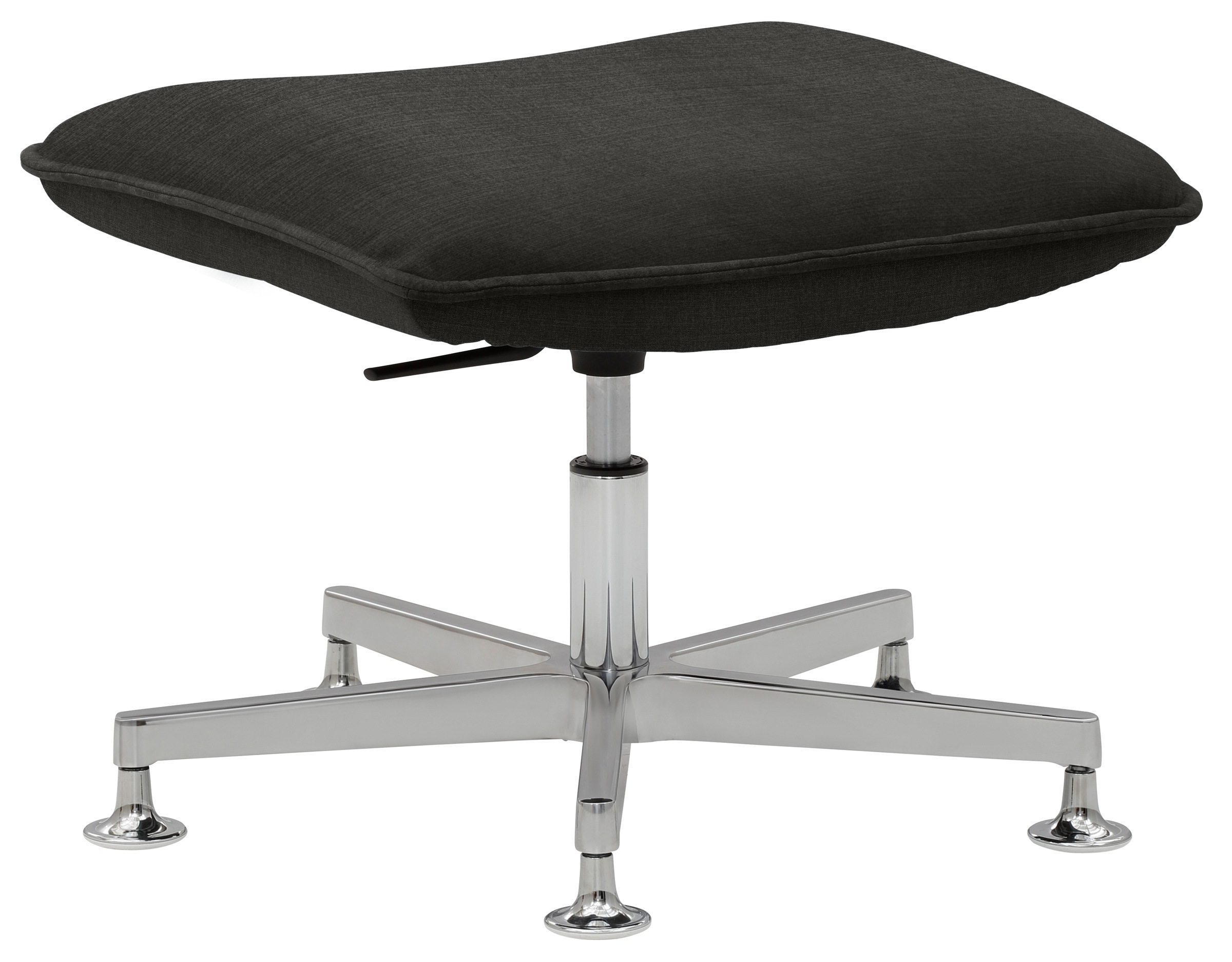 Mayer Sitzmöbel, Fußhocker »myCOSYWORXX Hocker 2427« 1 Stk. tlg. besonders bequem gepolstert, Anthrazit, 100% Polyester, B/H/T: 57 cm x 42 cm x 54 cm,