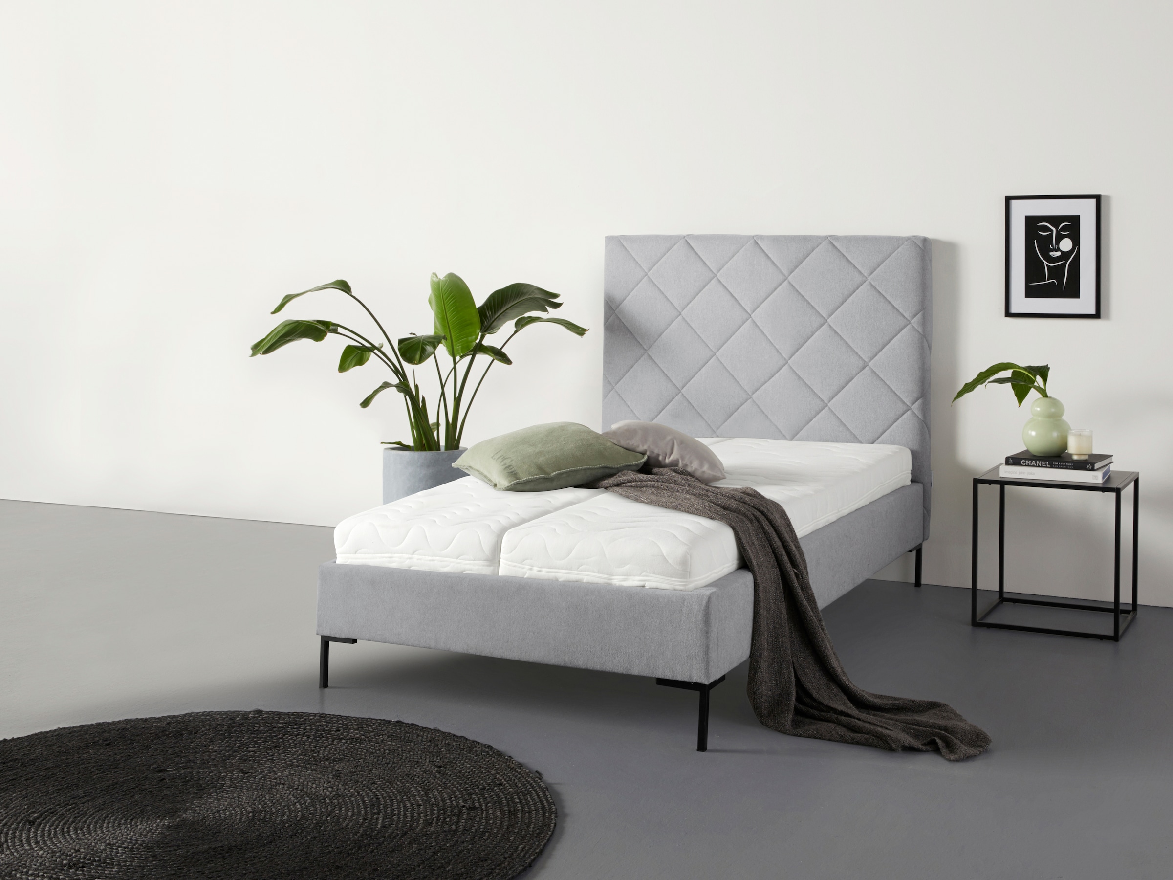 Guido Maria Kretschmer Home&Living Polsterbett »Charlott«, Modernes Polsterbett mit oder ohne Lattenrost
