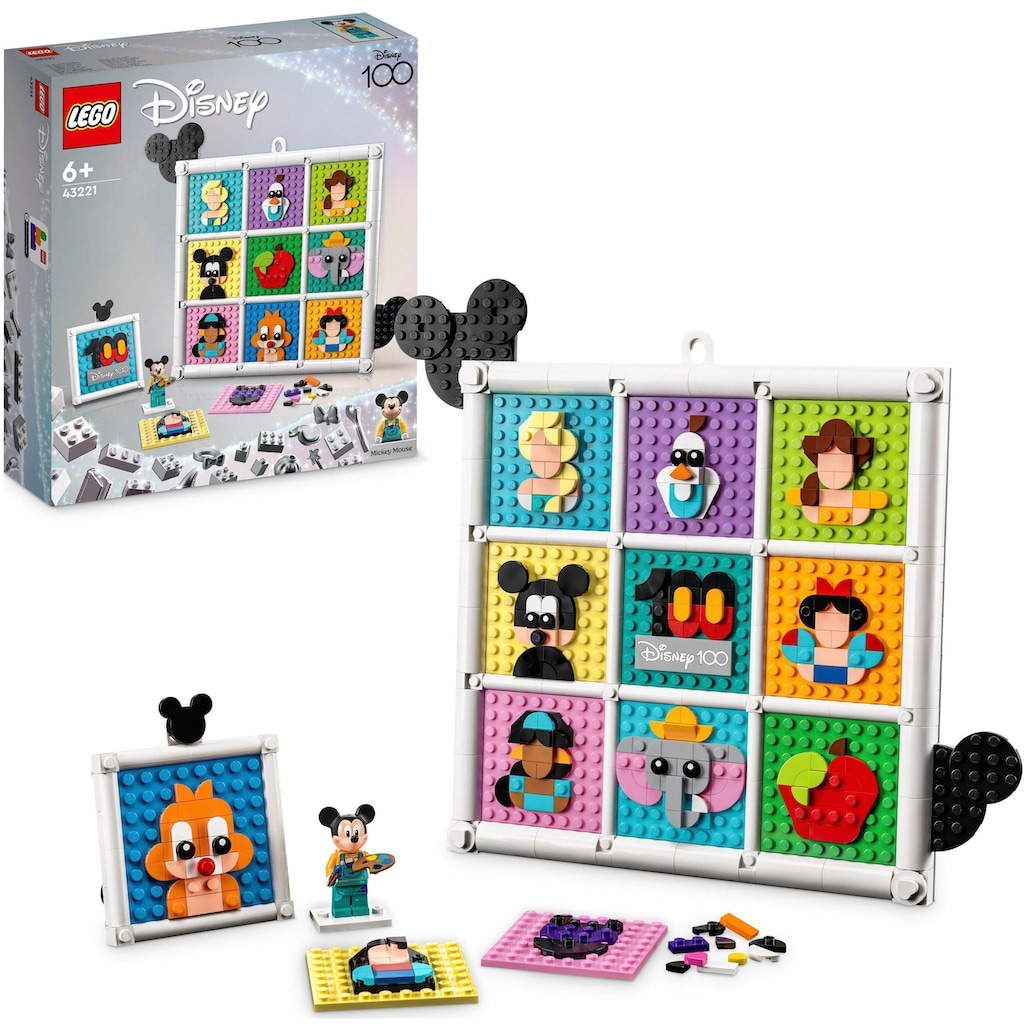 LEGO® Konstruktionsspielsteine »100 Jahre Disney Zeichentrickikonen (43221), LEGO® Disney«, (1022 St.)