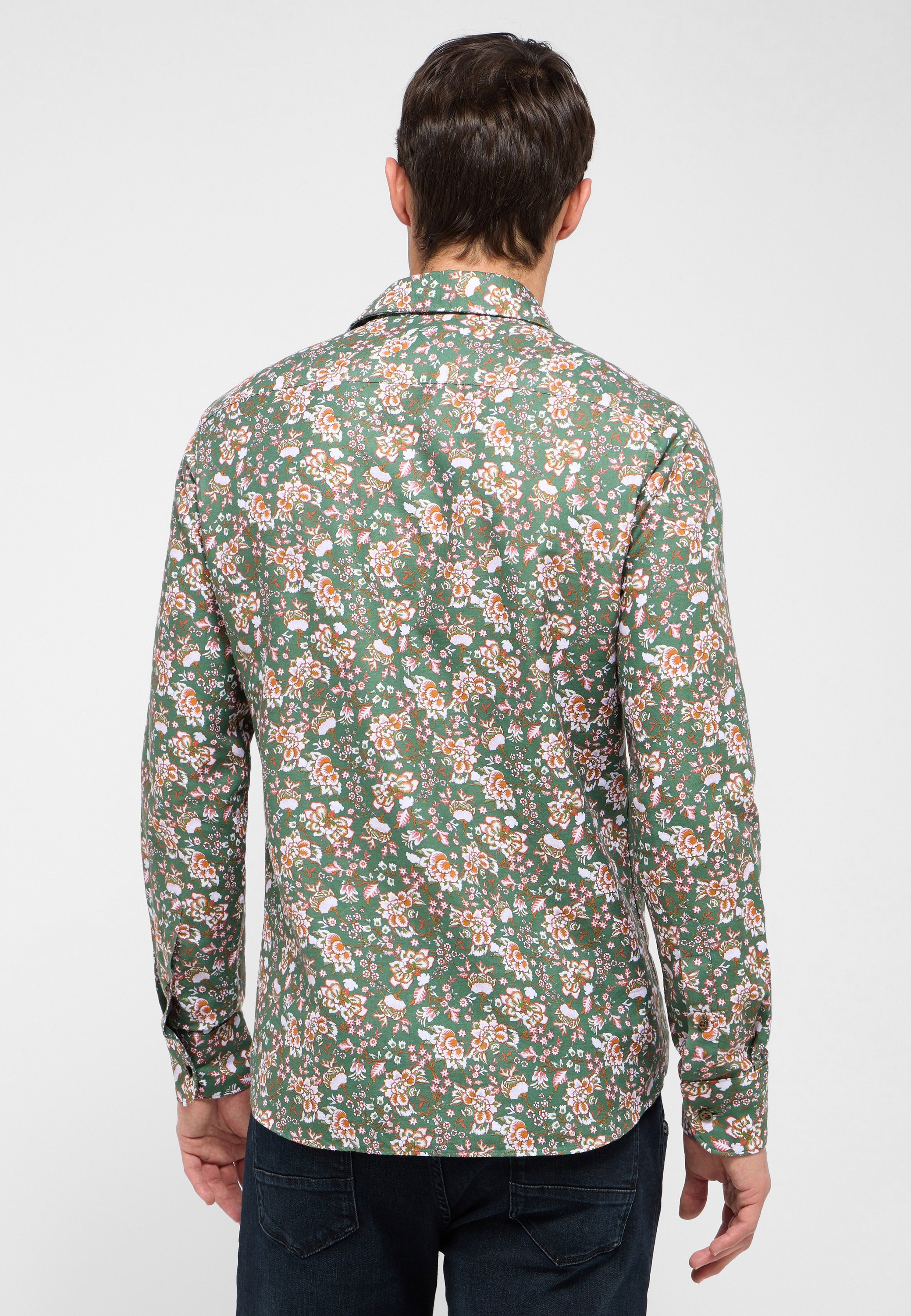 Eterna Langarmhemd »SLIM FIT« EASY IRON (bügelleicht)