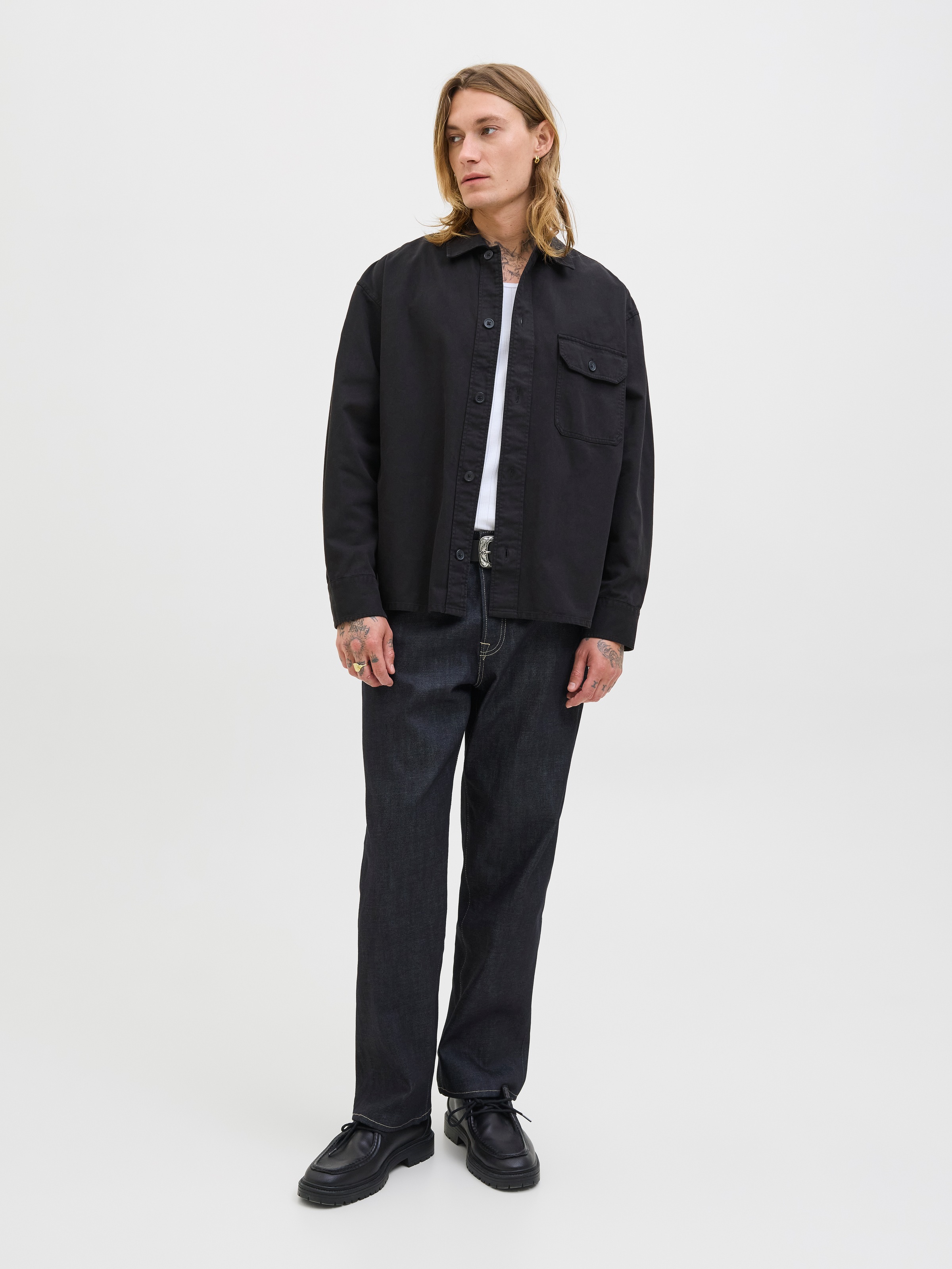 Jack & Jones Langarmhemd »JJEDOVER OVERSHIRT LS SN«
