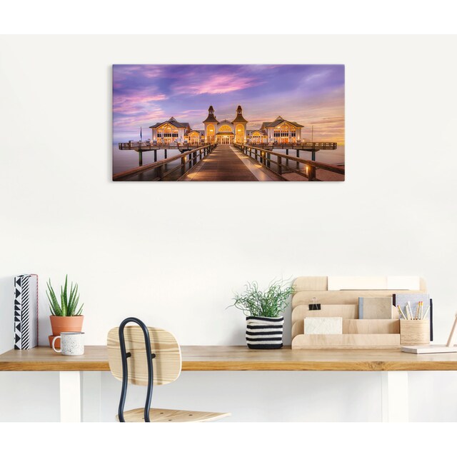 Artland Wandbild »Rügen Seebrücke in Sellin«, Brücken, (1 St.), als Alubild,  Leinwandbild, Wandaufkleber oder Poster in versch. Größen auf Raten kaufen
