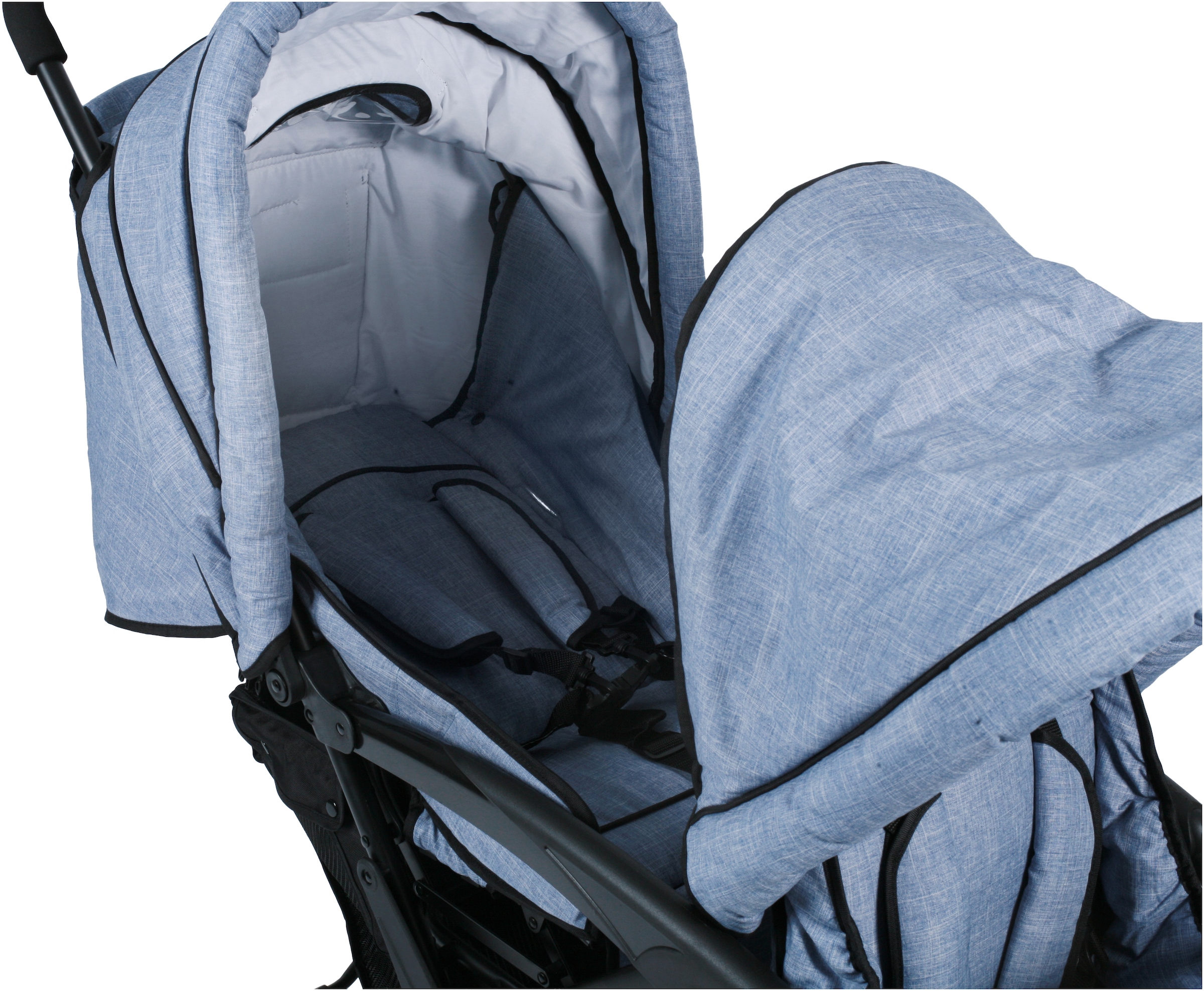 CHIC4BABY Geschwisterwagen »Duo« mit feststellbaren Doppelschwenk-Vorderrädern