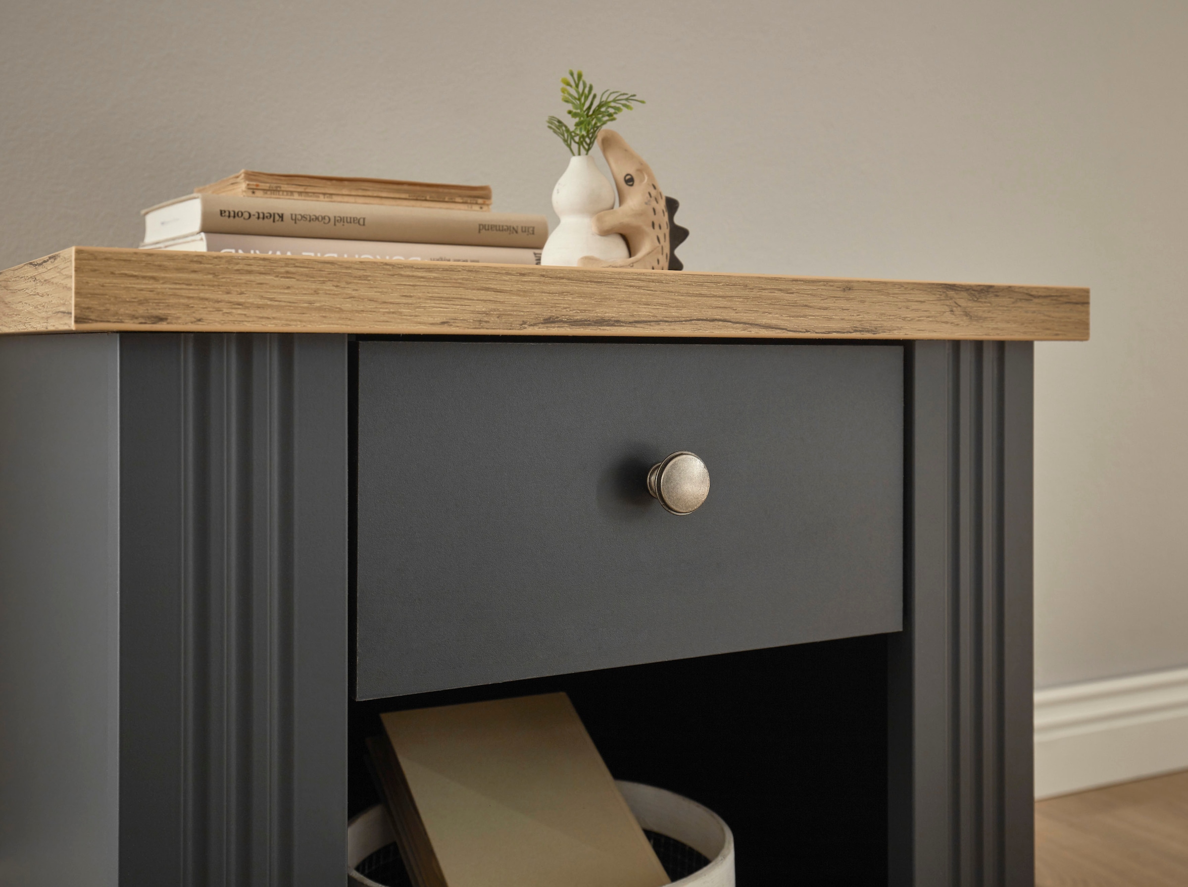 OTTO home Schlafzimmer-Set »Westminster« Bett Breite Liegefläche 90 oder 140cm und 1 Nachtkommode