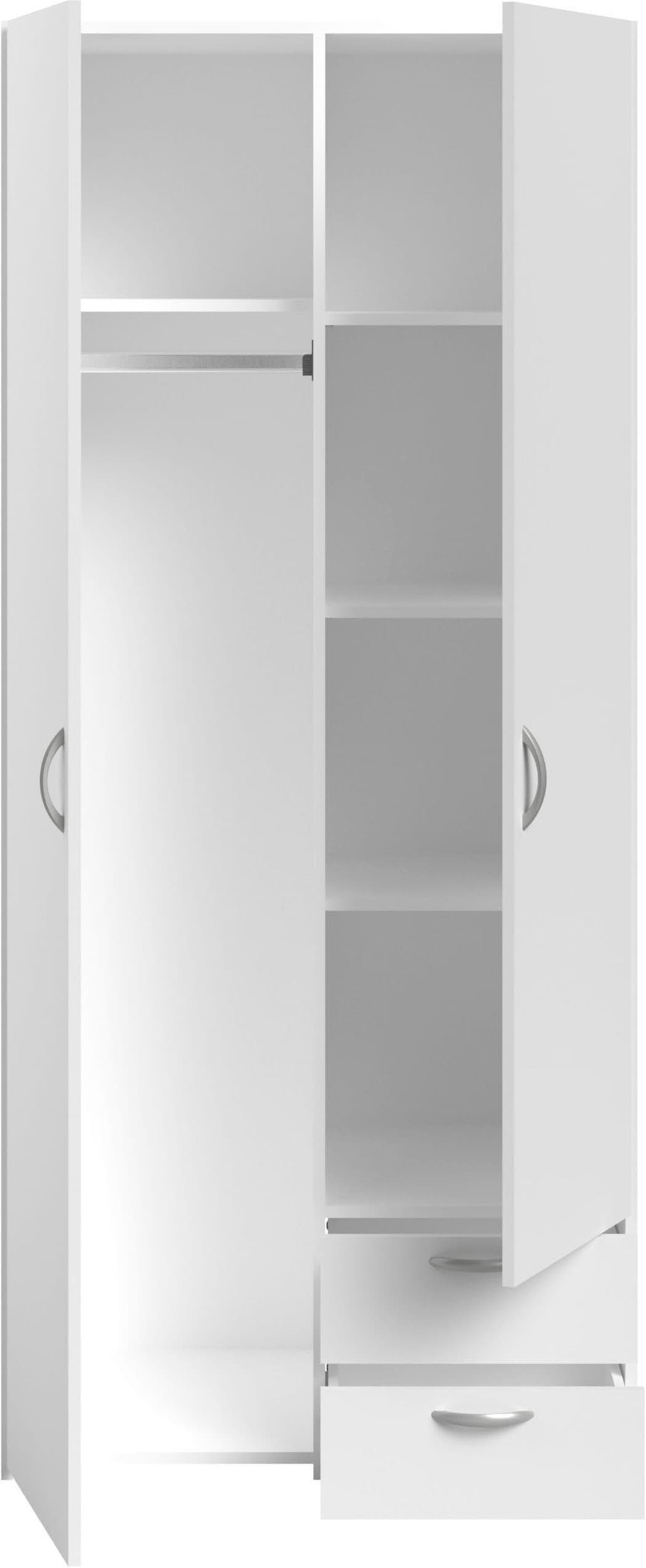 Parisot Jugendzimmer-Set »Parisot Milky 13«, (3 tlg.), viel Stauraum, halbhohes Hochbett
