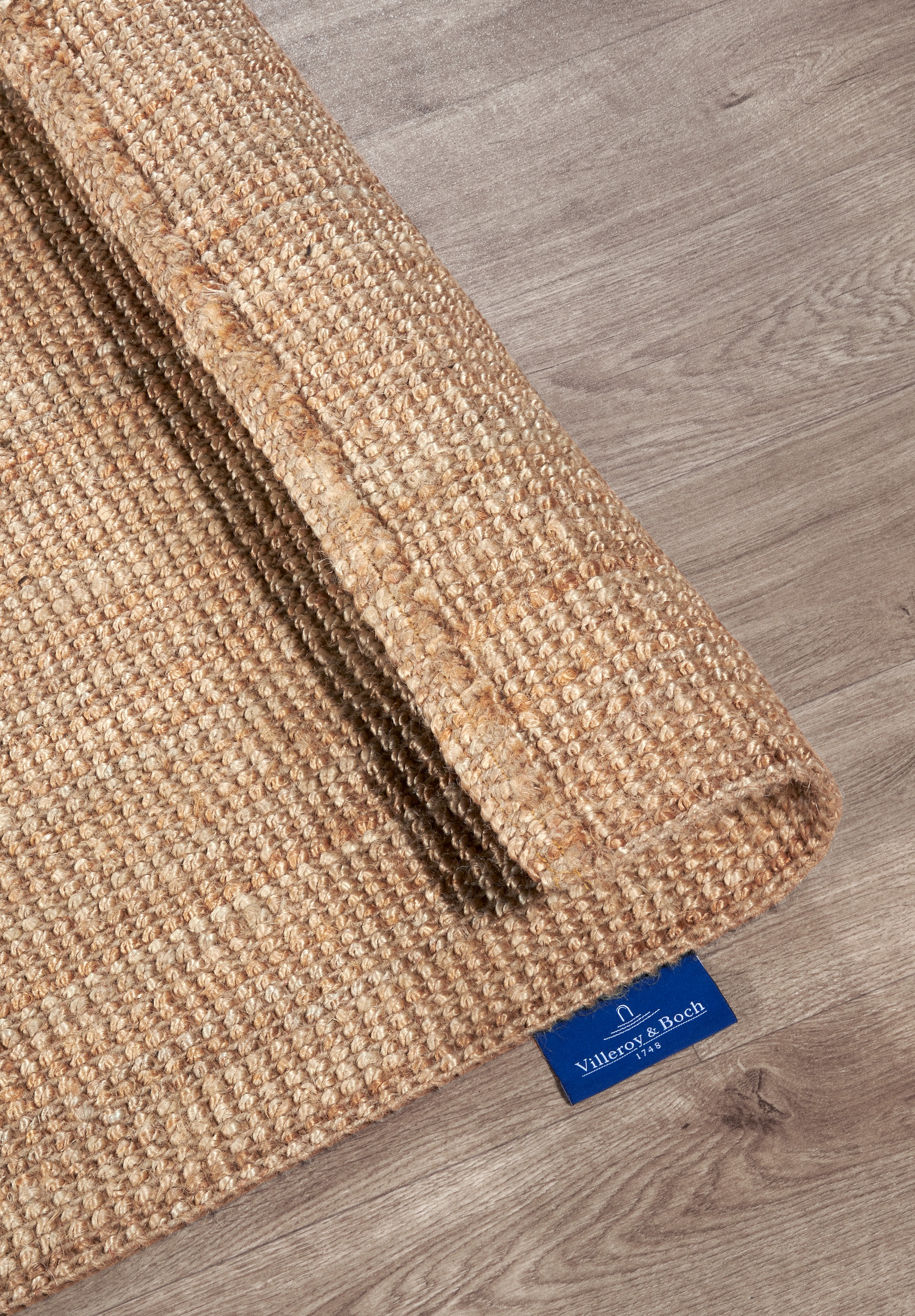 Villeroy & Boch Teppich »Rosalie«, rechteckig, Jute, Natur, Wohnzimmer, Esszimmer, Schlafzimmer, Flur, Modern, Boho