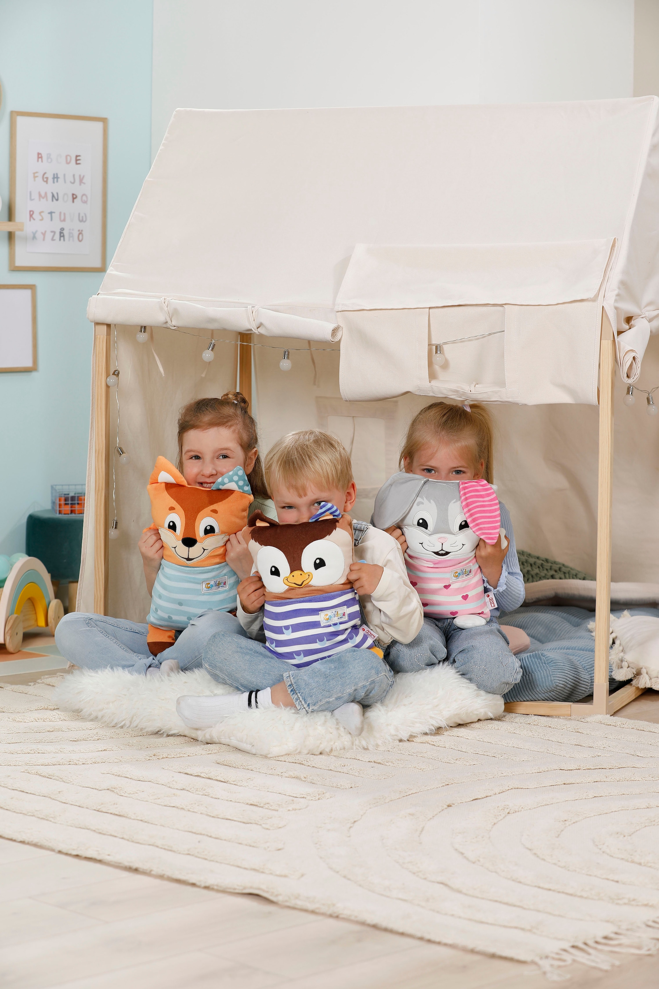 Nici Kuscheltier »Cosidoos, Hase mit Wendefunktion 30x20 cm«