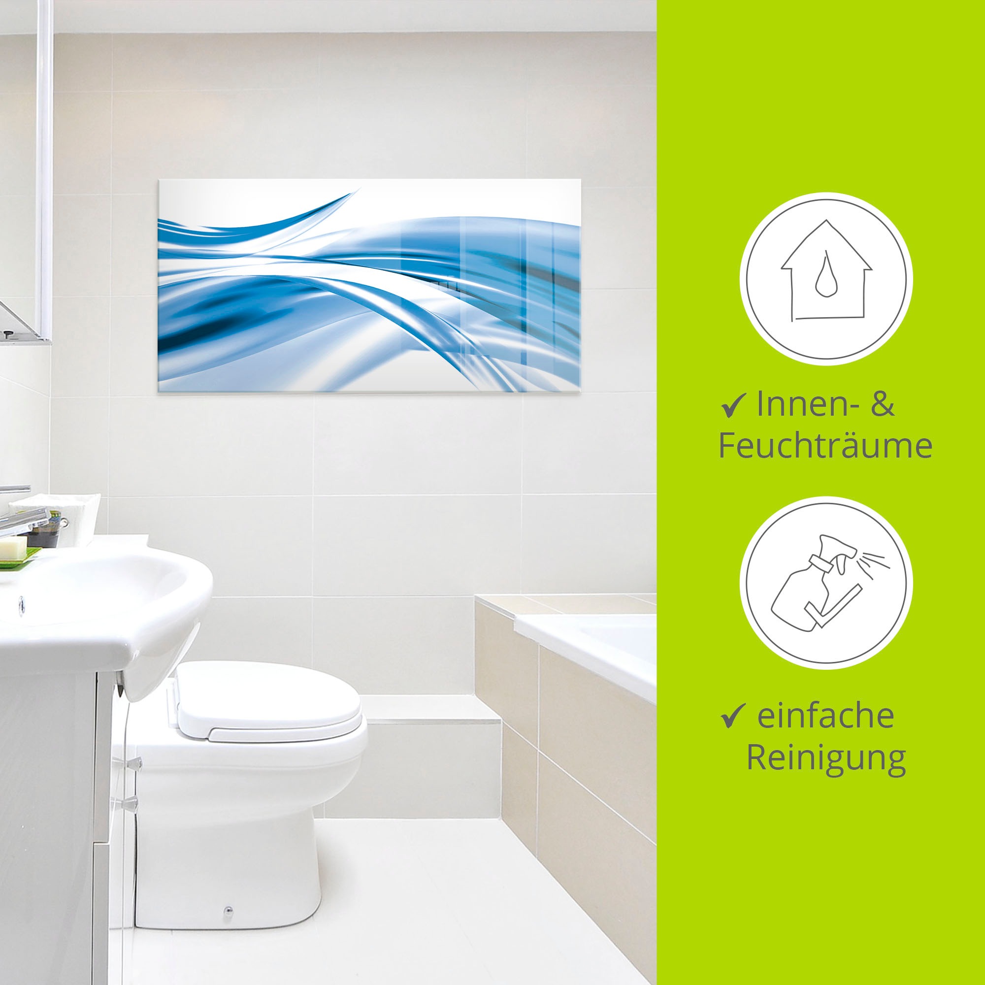 Artland »Schöne Welle - Abstrakt« Gegenstandslos 1 Stk. tlg. in verschiedenen Größen