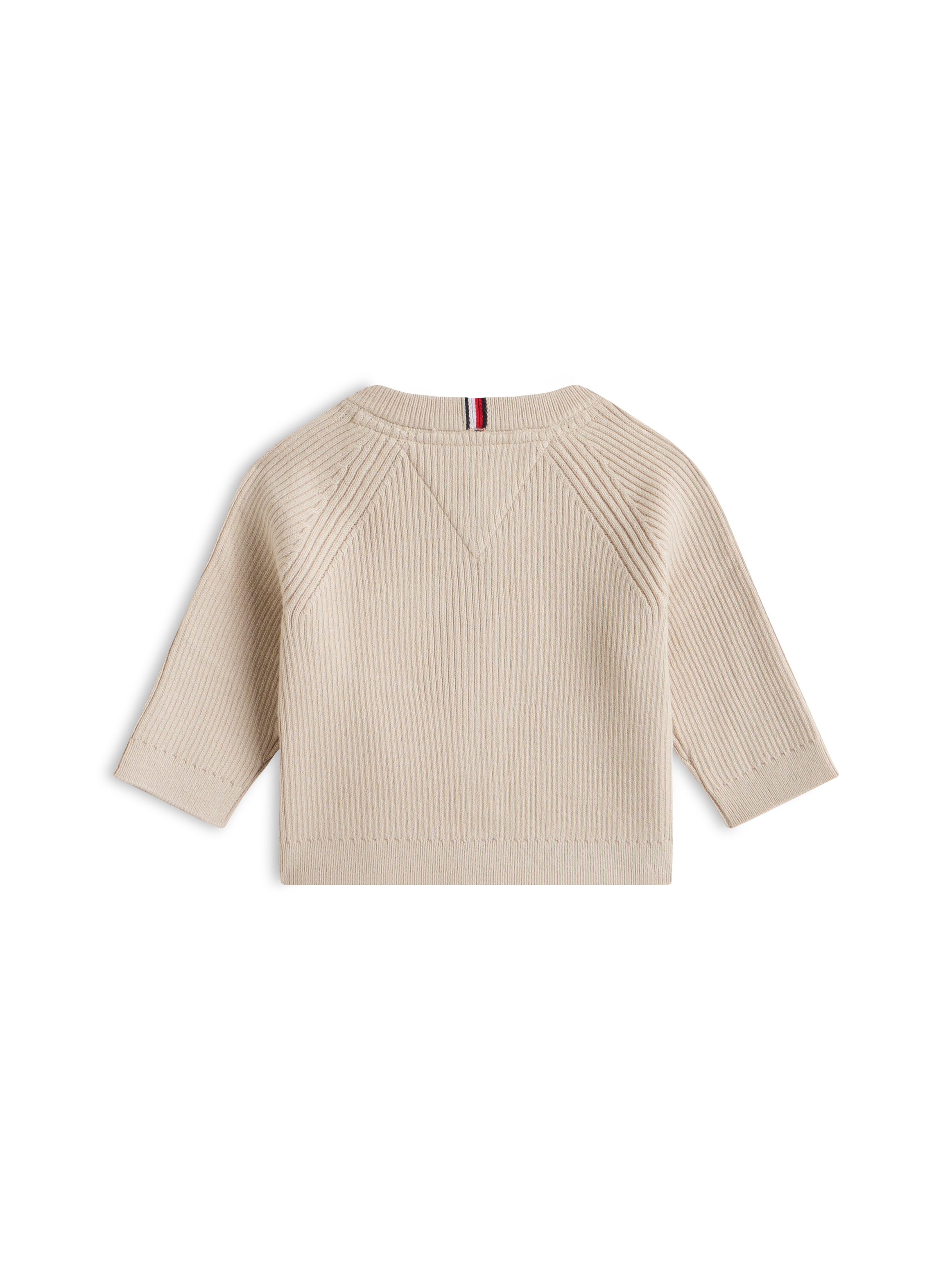 Tommy Hilfiger Strickjacke »ESSENTIAL REGULAR CARDIGAN LS« Baby bis 2 Jahre mit Logostickerei