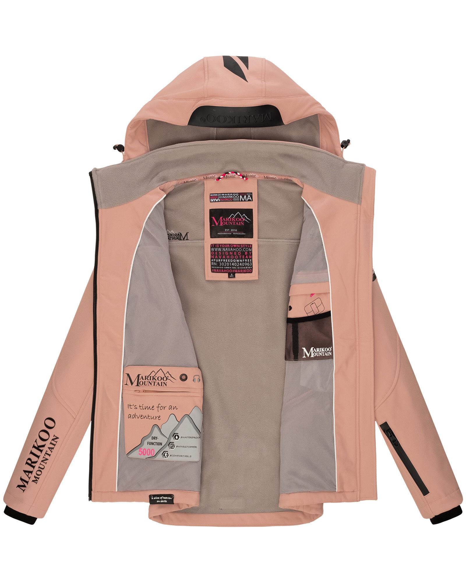 Marikoo Softshelljacke »Marikoo Mountain Mount-Cho-Oyu Damen Jacke B928«