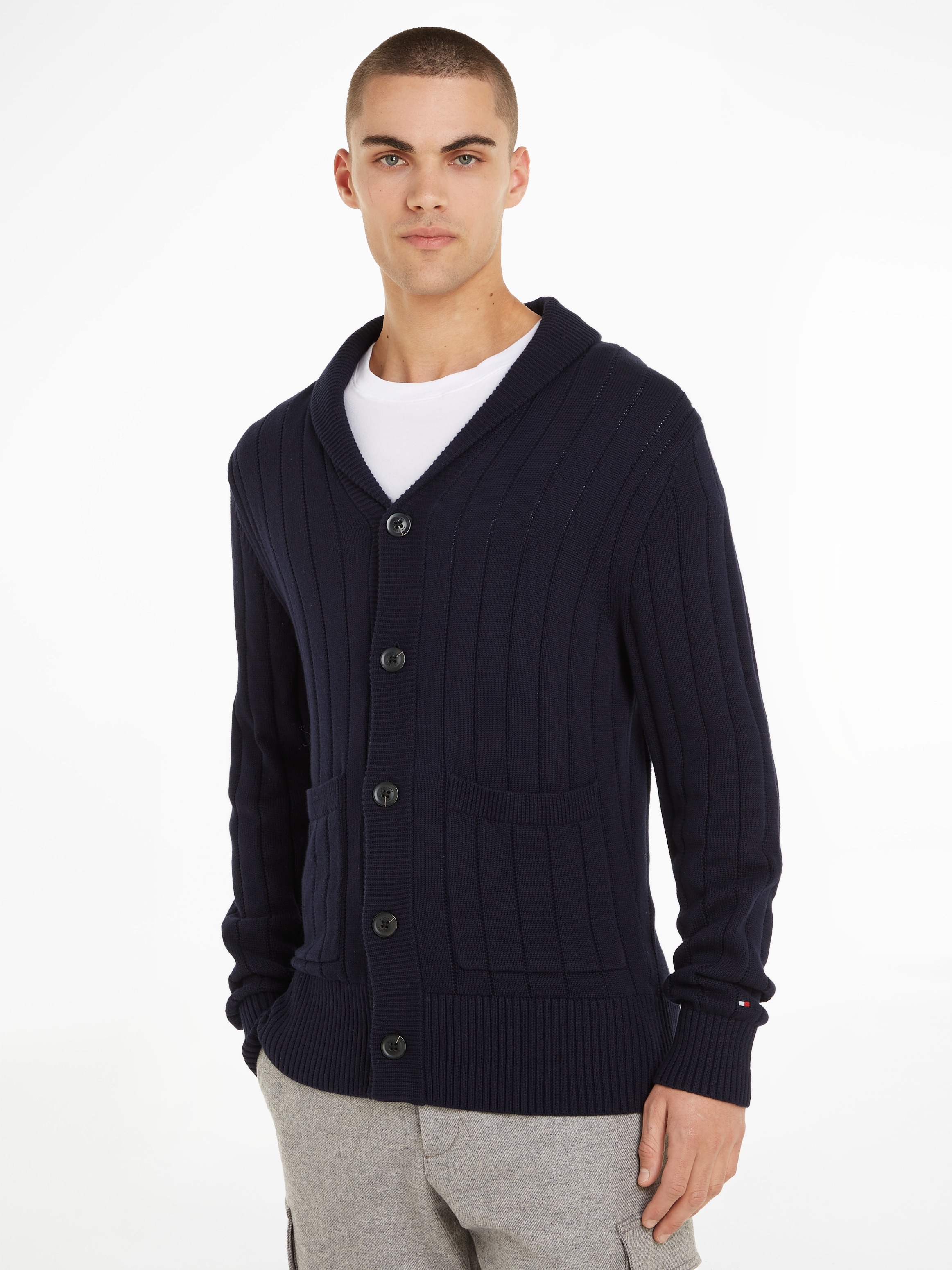 bei »CLASSIC ♕ SHAWL« Hilfiger CABLE Strickjacke Tommy