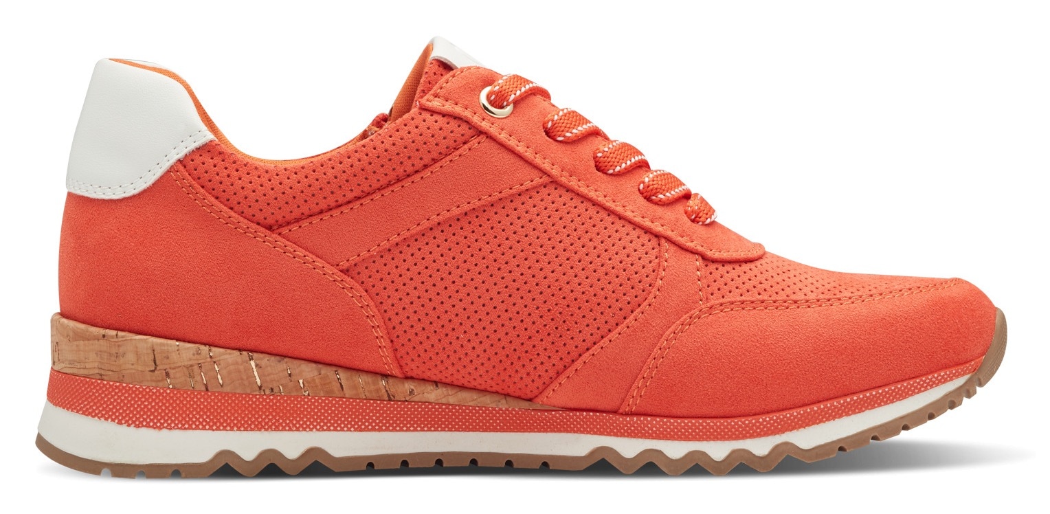 MARCO TOZZI Keilsneaker, Freizeitschuh, Halbschuh, Schnürschuh in veganer Verarbeitung