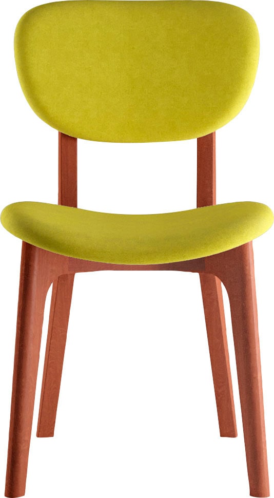 INOSIGN Stuhl »COZY Made in Italy« (Set) 2 Stk.Gestell in Buche, Kirsch- oder Nussbaum, Massivholz, Design Stuhl