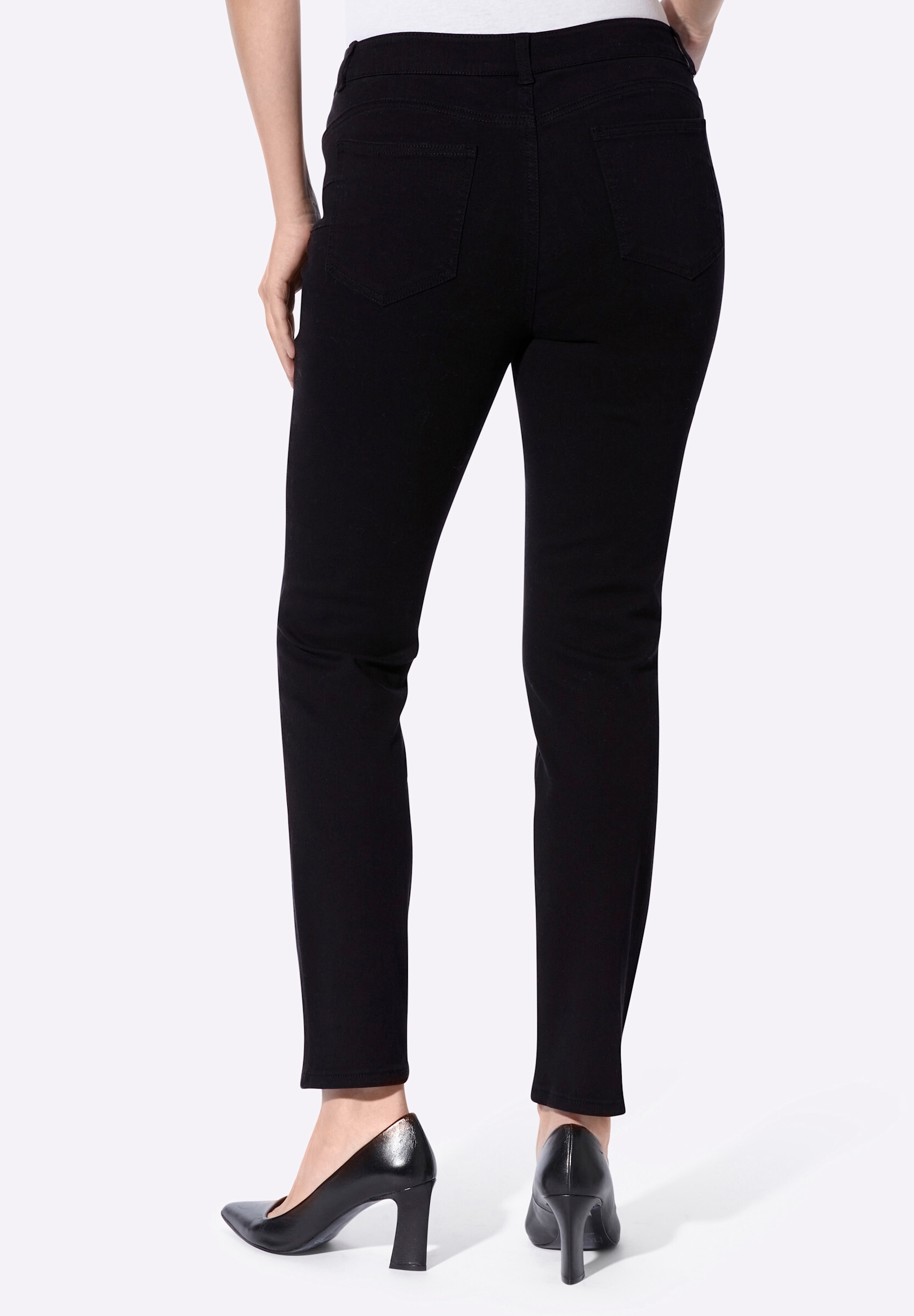 heine 5-Pocket-Jeans »Push-up-Jeans 5-Pocket-Hose mit Glitzersteinchen«