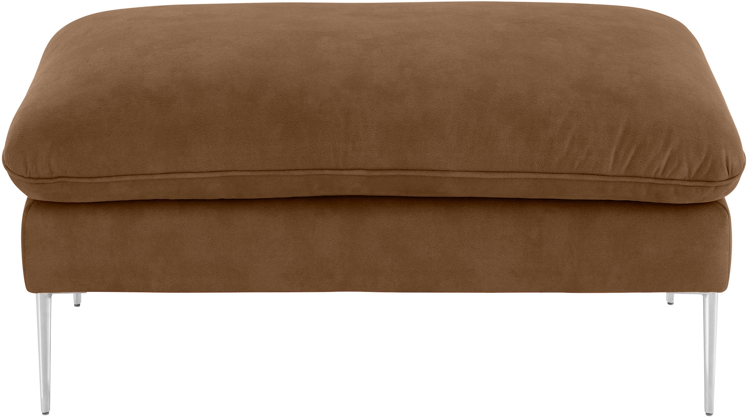 W.SCHILLIG Hocker »enjoy&MORE«, Füße Chrom glänzend, Breite 106 cm