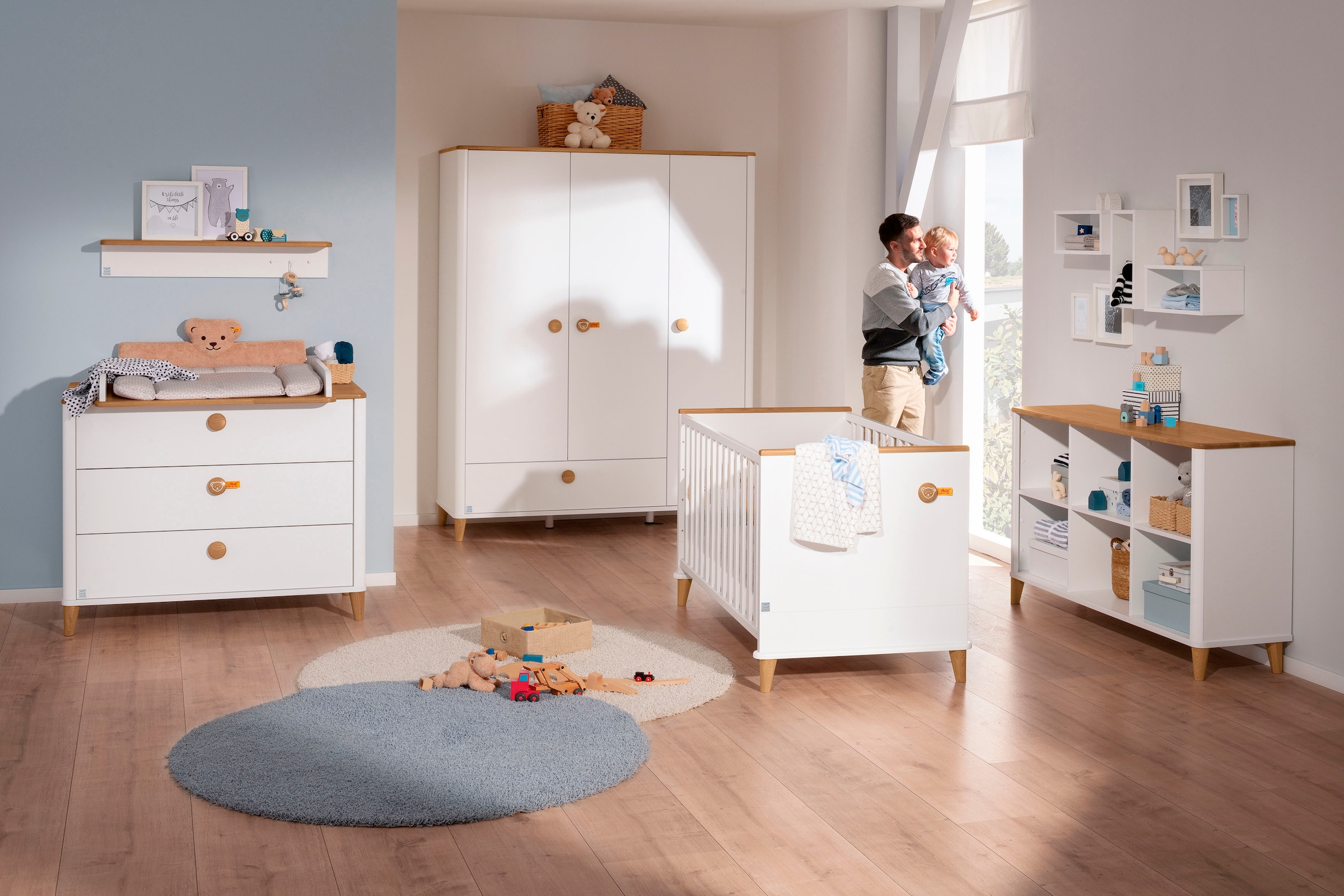 PAIDI Kinderbett »"Lotte & Fynn"«, inklusive 4-fach höhenverstellbarem AIRWELL® Comfort Federleistenrost