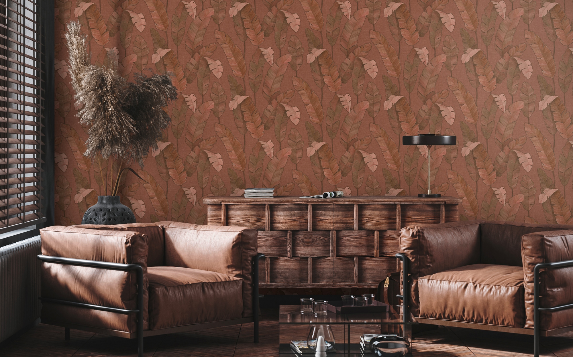 living walls Vliestapete »Metropolitan Stories. Travel Styles. Blättertapete« gemustert | matt | neutral glatt Tapete Floral Modern Chic 3D-Effekt Strukturiert Elegant Tapeten Flur
