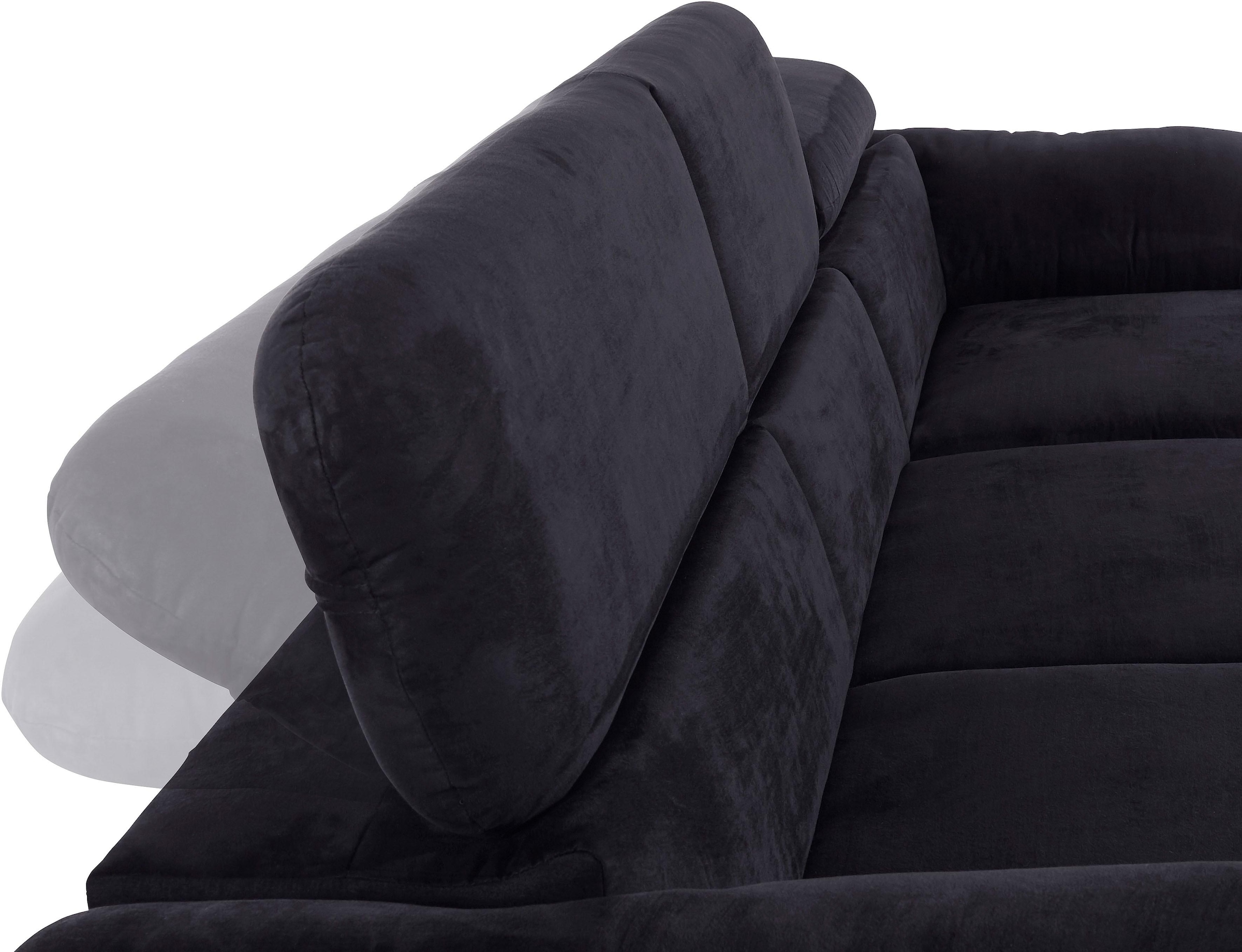 COTTA Ecksofa »Caluso L-Form«, inklusive Kopfteilverstellung, wahlweise mit Bettfunktion