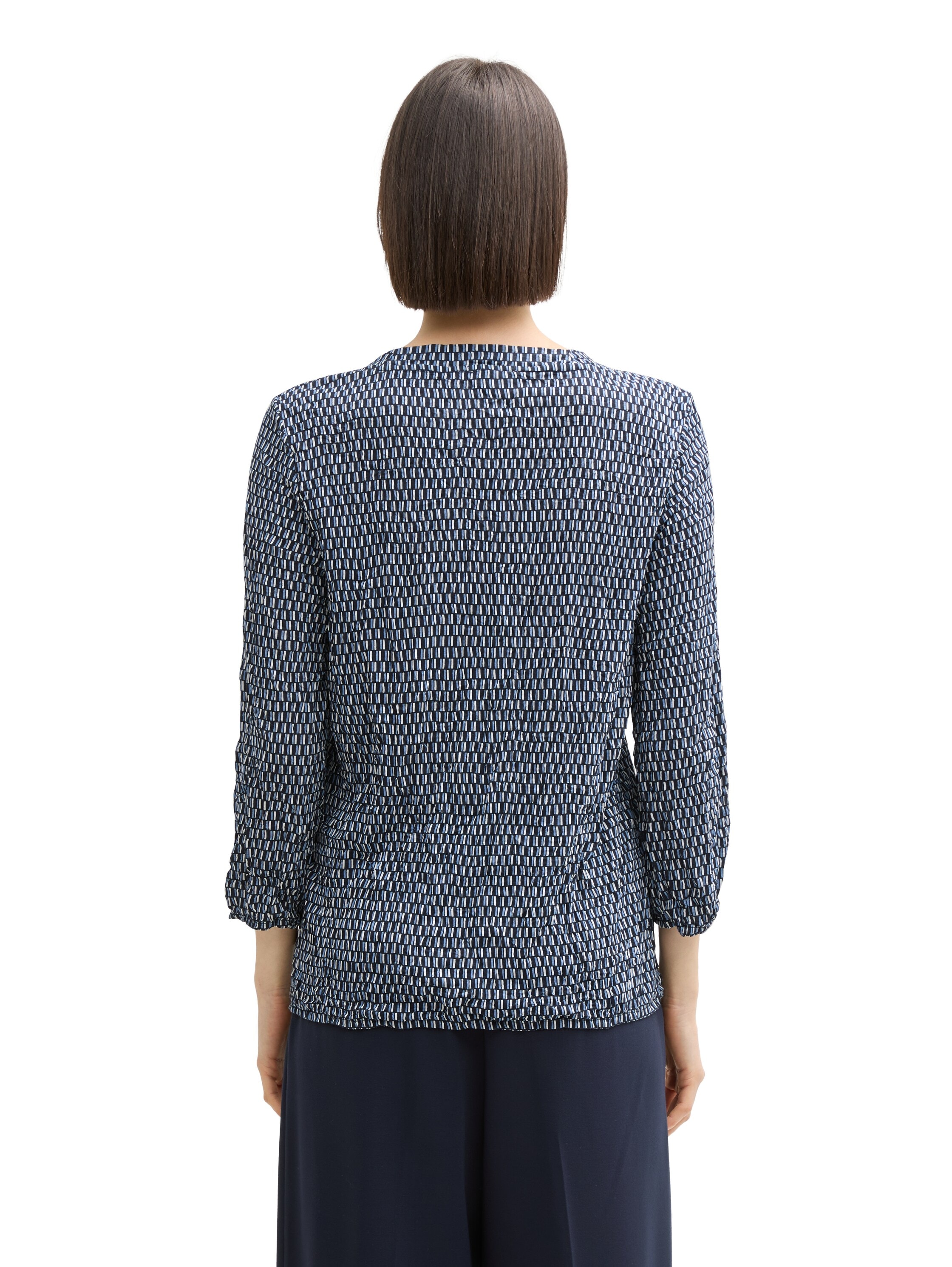 TOM TAILOR Blusenshirt, in Crinkle Optik