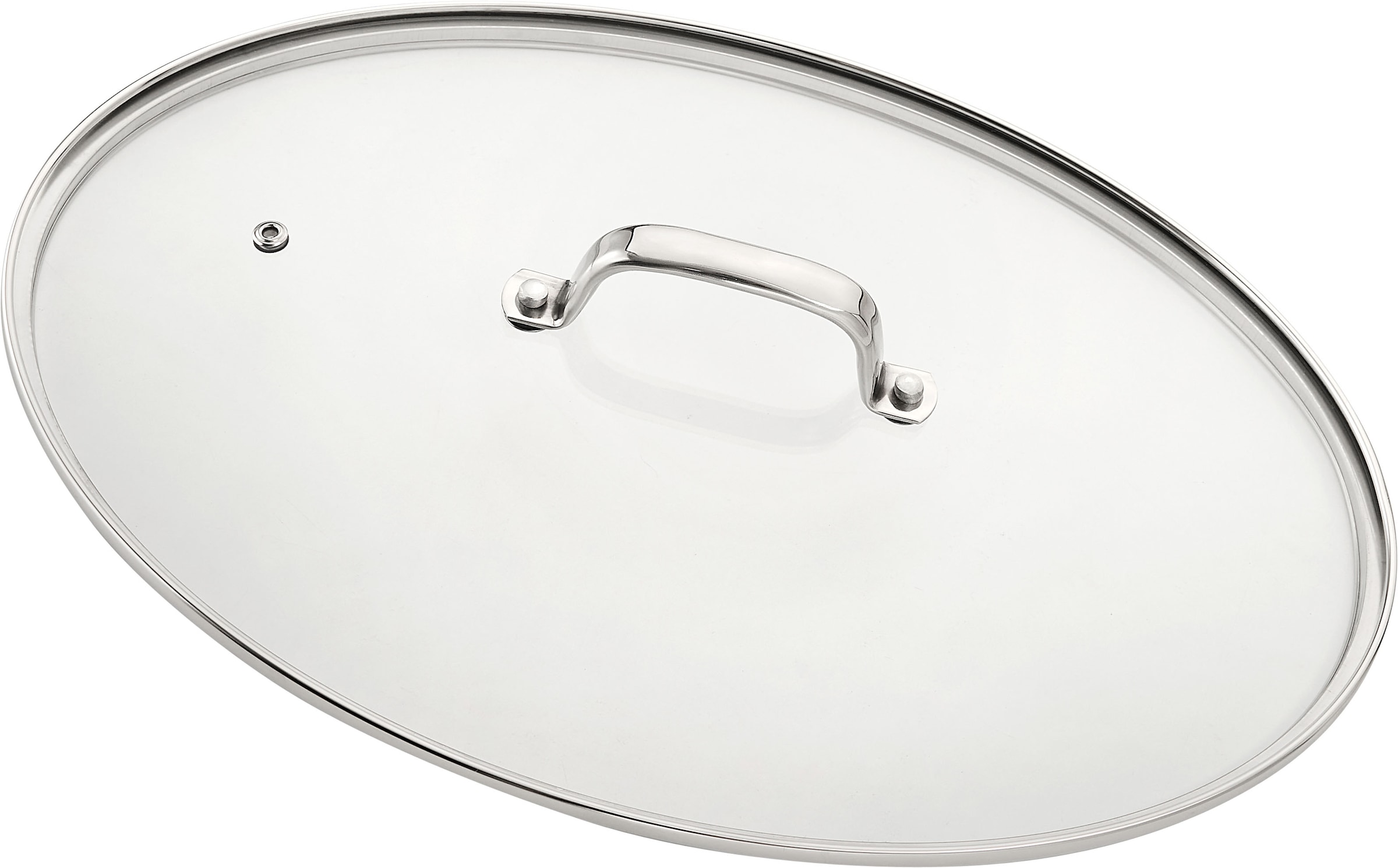 HENSSLERS Fischpfanne »HENSSLERS Edelstahl Fisch- & Schnitzelpfanne, mit Wabenstruktur« Edelstahl 2 Stk. tlg. inkl. Glasdeckel und Dünsteinsatz, Abmessung ca. 38x26 cm