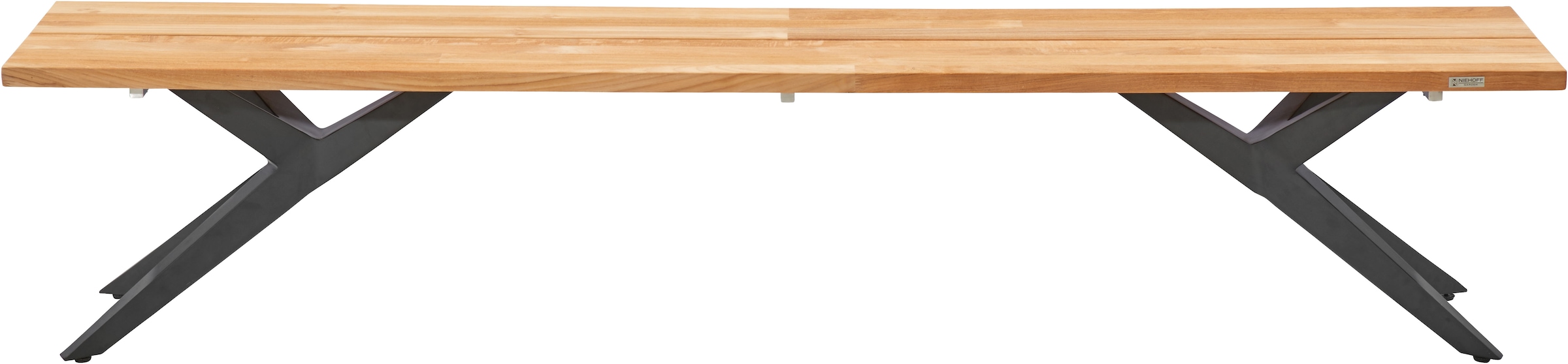 Musterring Sitzbank »Freilicht Bänke« 1 Stk. tlg. Massives Teak mit Baumkante, in drei Größen: 220, 240 und 280 cm