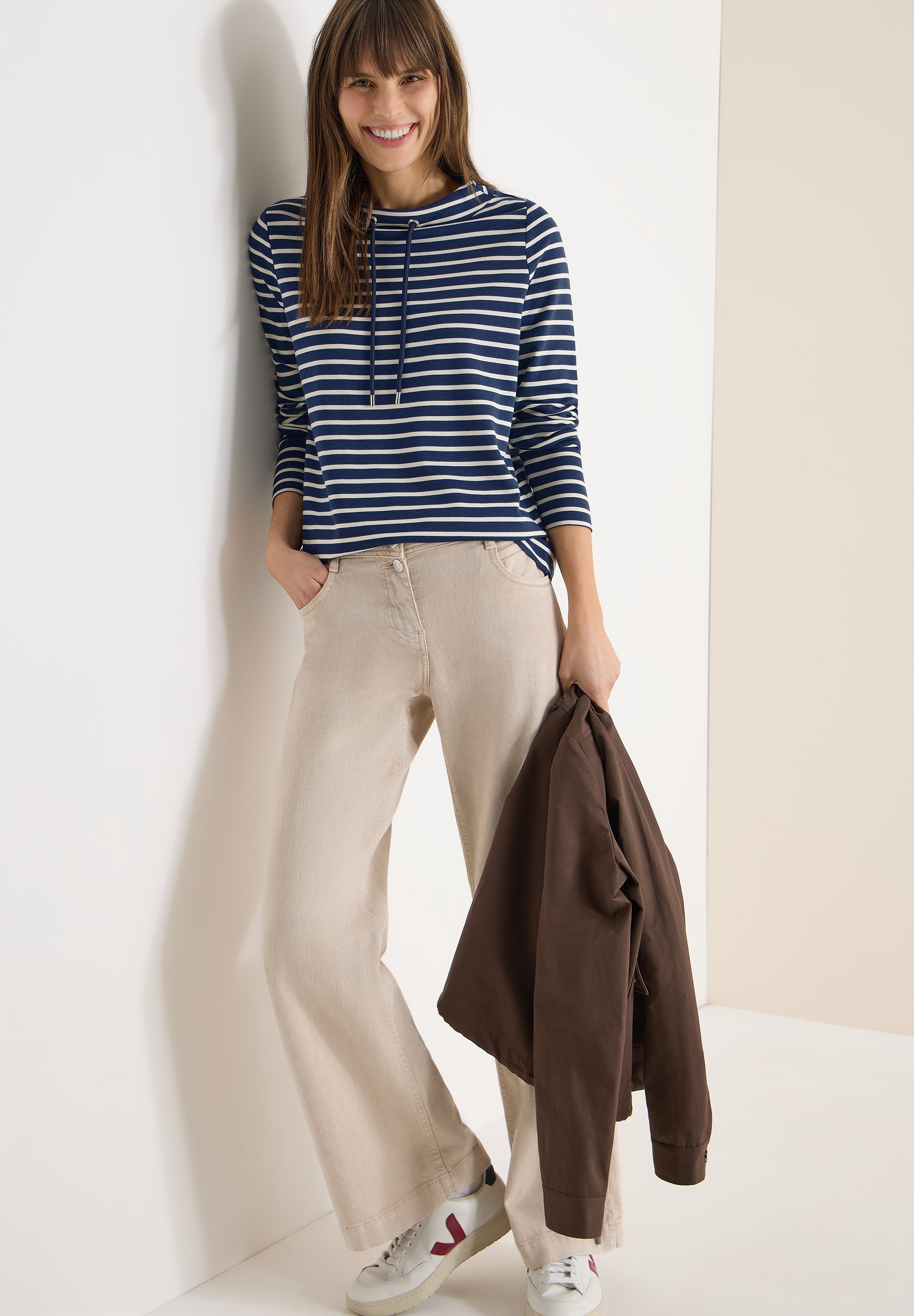 Cecil Langarmshirt mit Streifenmuster