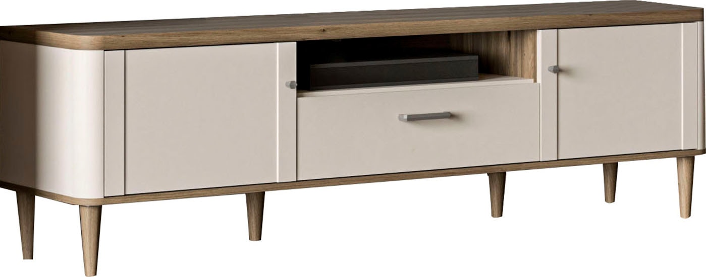 FORTE TV-Board »Lacetti« B/H/T 179,8/53,3/41,2 cm Echtholzfüße