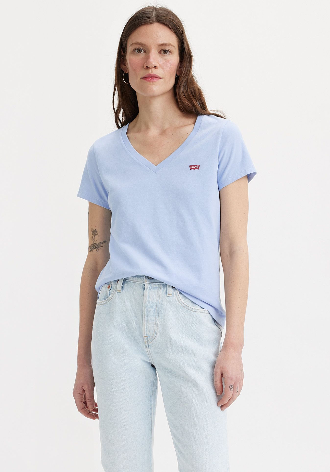Levi's® T-Shirt »VNECK TEE 2 PACK«, (Packung, 2 tlg.)