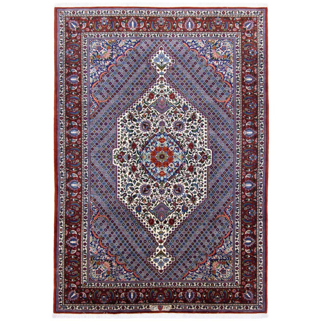 morgenland Wollteppich »Bachtiar Medaillon Blu 304 x 206 cm«, rechteckig