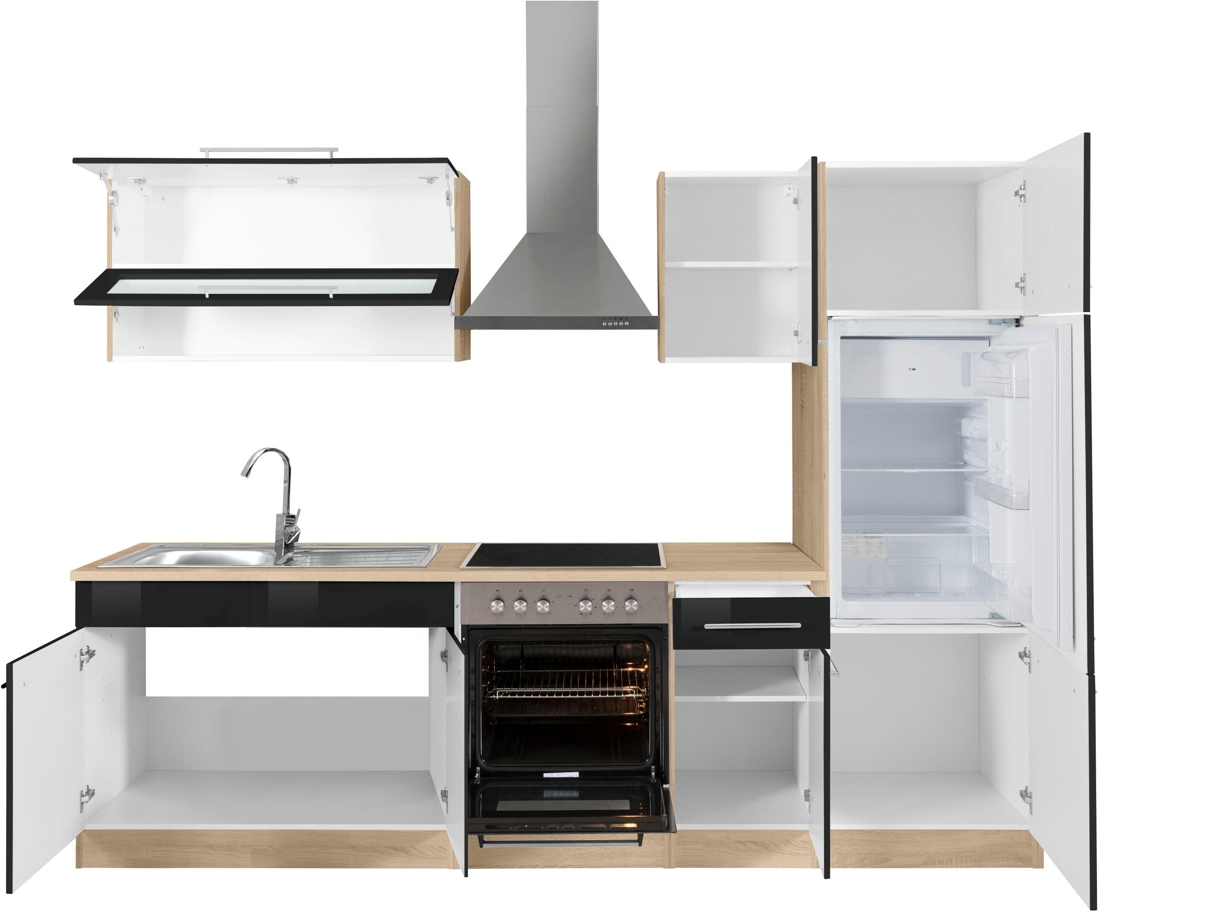 KOCHSTATION Küchenzeile »KS-Eton«, mit E-Geräten, Breite 270 cm