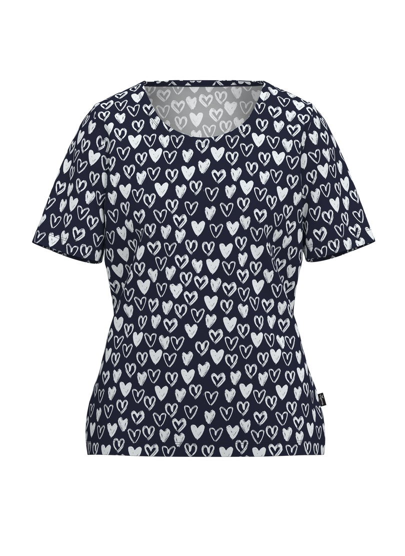 Trigema T-Shirt »TRIGEMA T Shirt mit Allover-Druck "Herzen"« 1