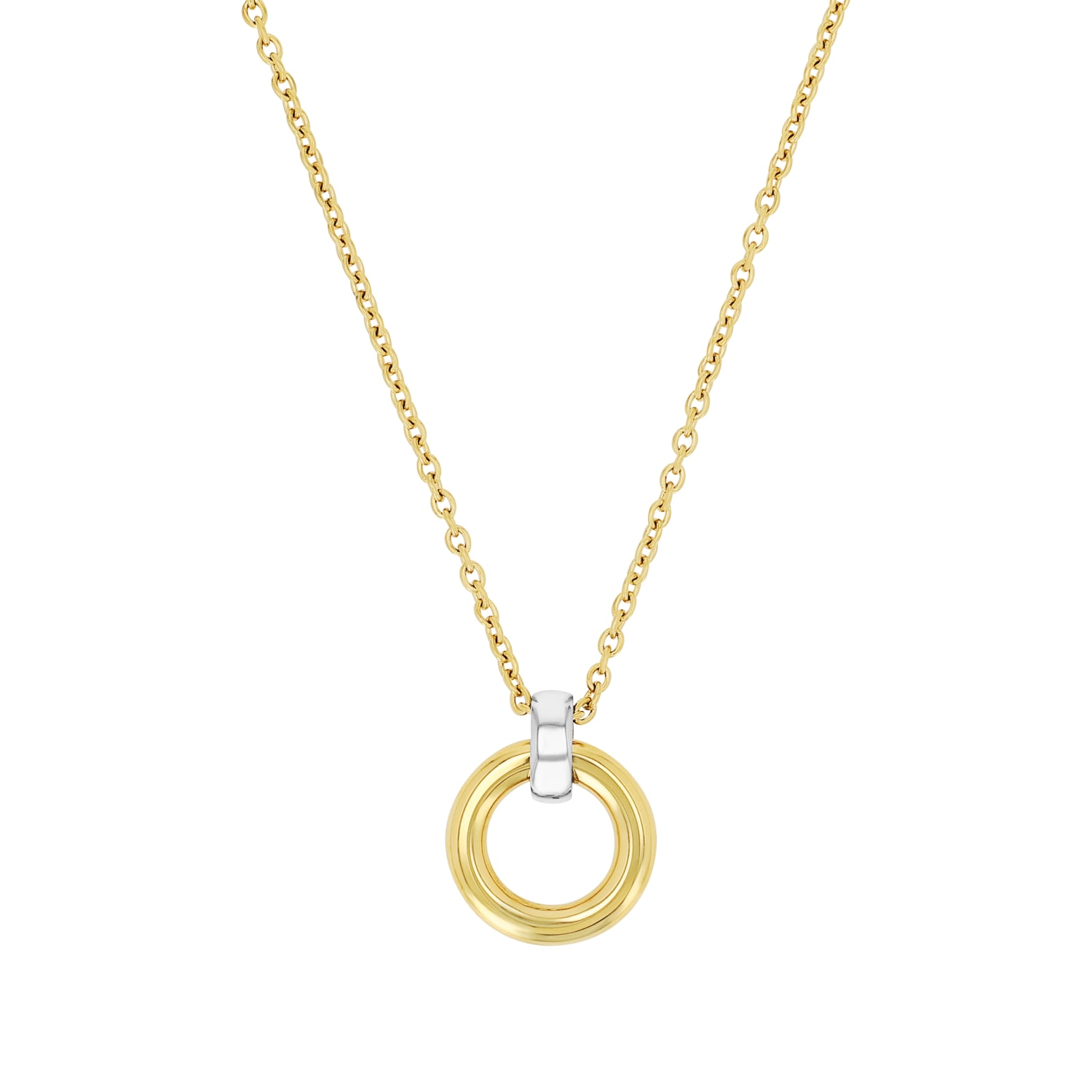 JOOP! Kette mit Anhänger »Kreis« mit Zirkonia (synth.)