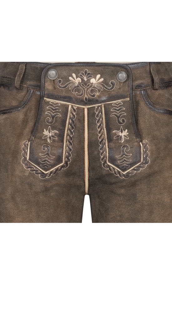 Nübler Trachtenlederhose »Lederhose kurz Viona«