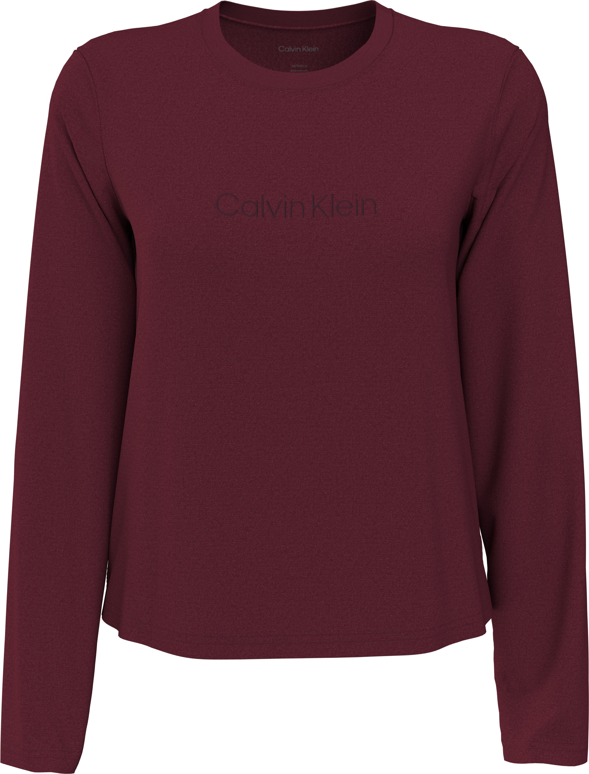 Calvin Klein Underwear Schlafanzug »LS TEE FLANNEL PANT SET« Mit elastischem Bund