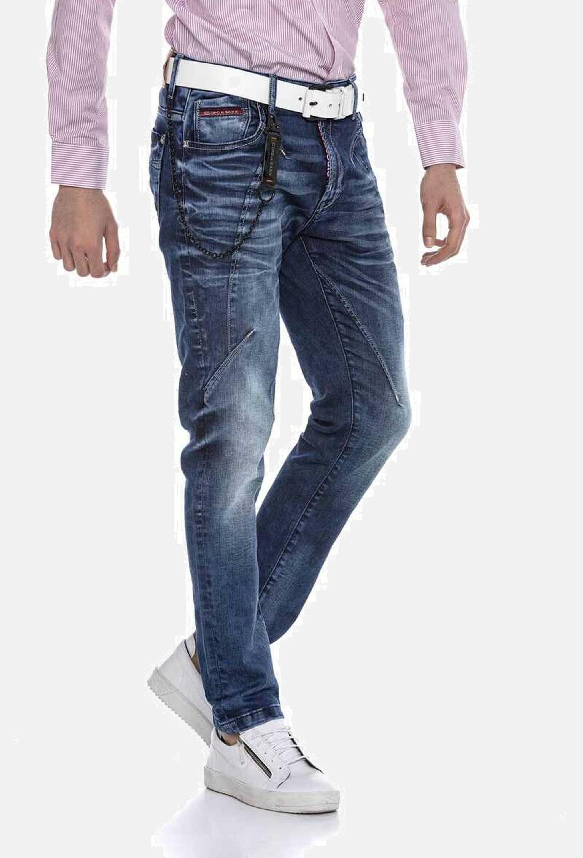 Cipo & Baxx 5-Pocket-Jeans »Cipo & Baxx Jeans« mit modischen Ziernähten, CD676