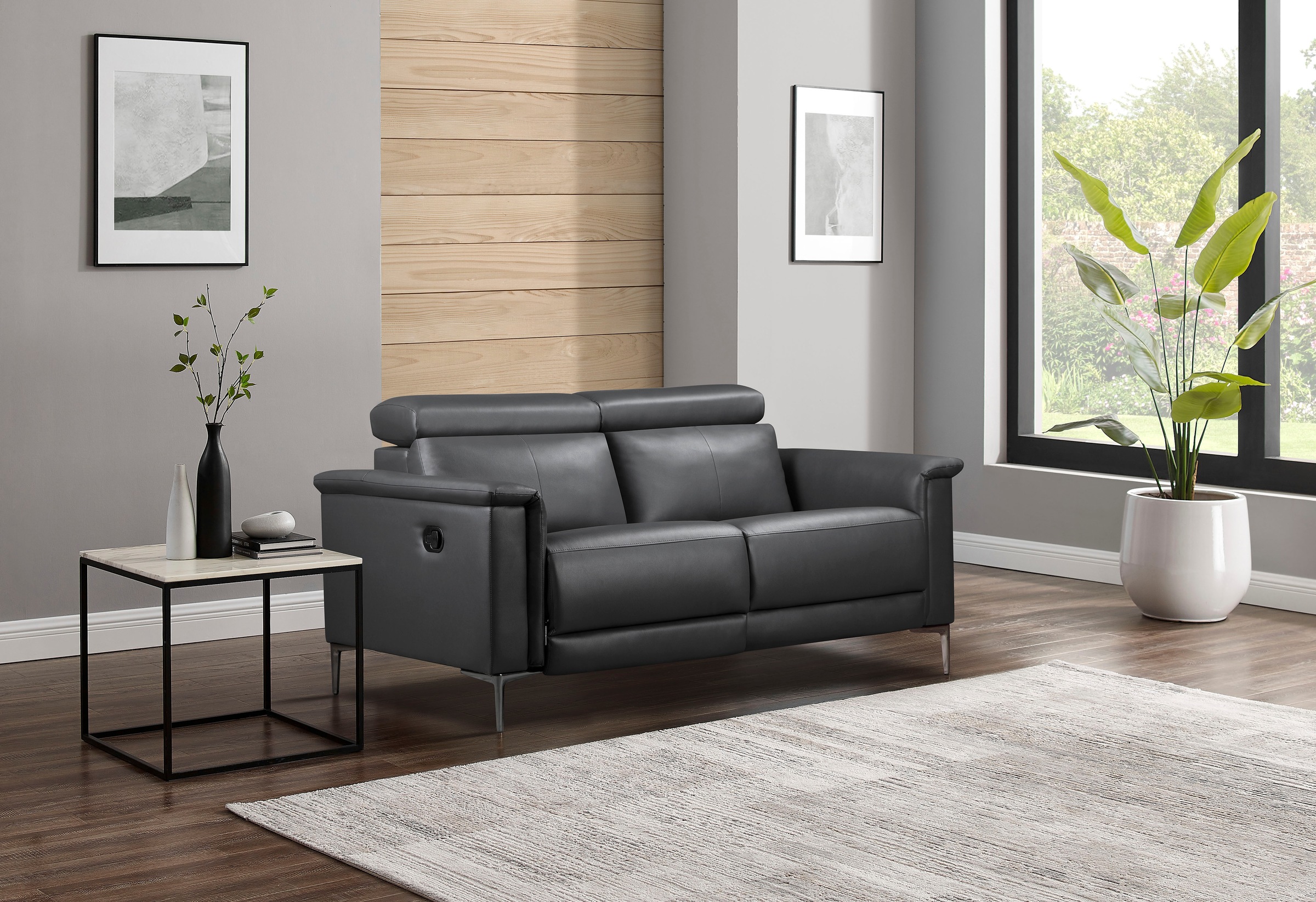 Home affaire 2-Sitzer »Lund« manueller od. elektrischer Relaxfunktion und USB-C,