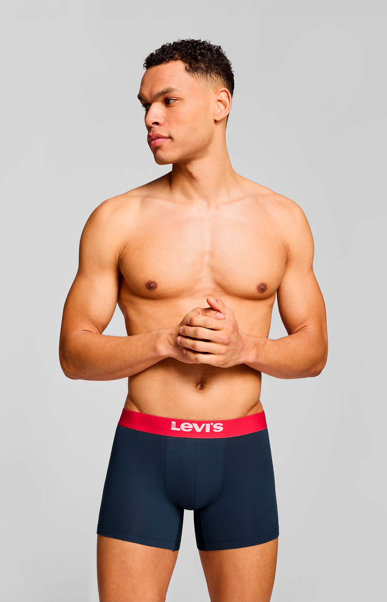 Levi's® Boxershorts »LEVIS MEN SLD BASC BOXER BRIEF ORG CO 2P«, (Packung, 2er Pack), mit breitem Logobund