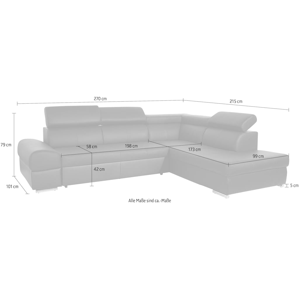 sit&more Ecksofa »Broadway«