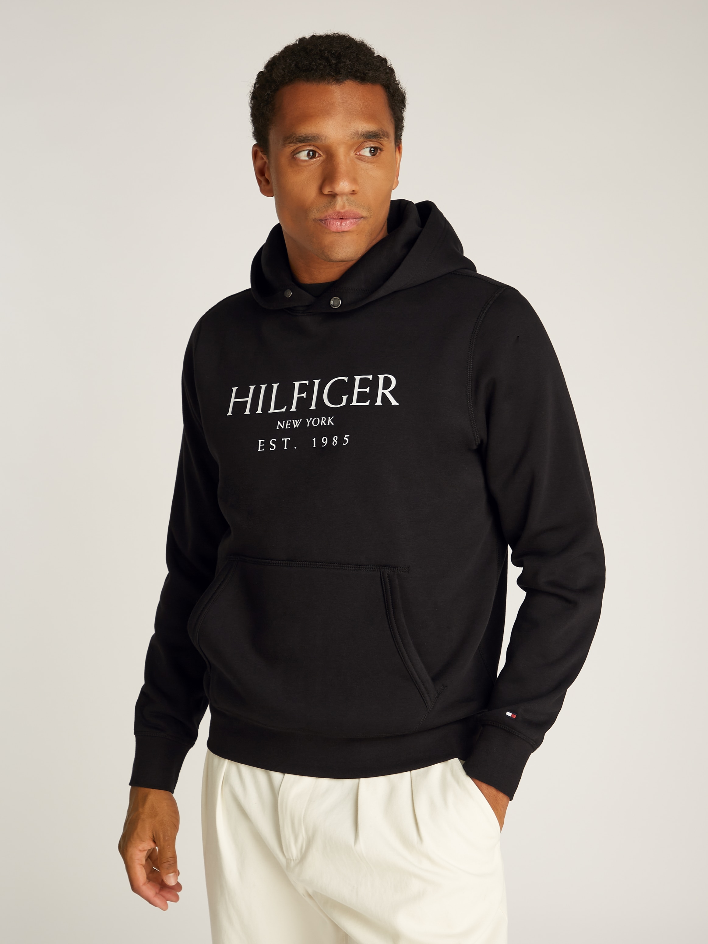 Tommy Hilfiger Hoodie »BIG HILFIGER HOODY«, mit kontrastfarbenen Print