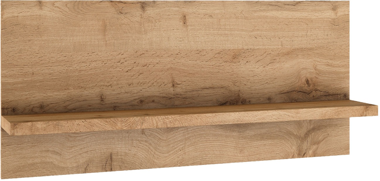 KOCHSTATION, Wandboard »KS-Milan« Regal in natürlichen Wotaneiche-Dekor, praktische Ablagefläche, Wotaneiche, Holzwerkstoff,