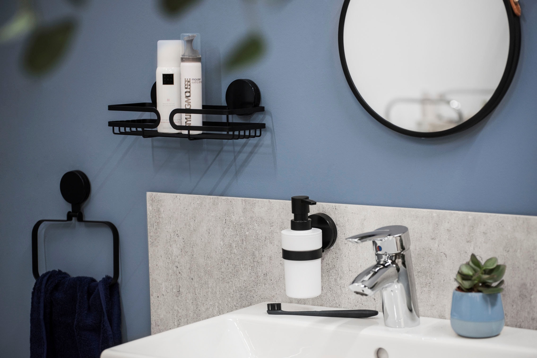 WENKO Duschablage »Static-Loc® Plus Pavia«, Badezimmer-Ablage, Befestigen ohne bohren