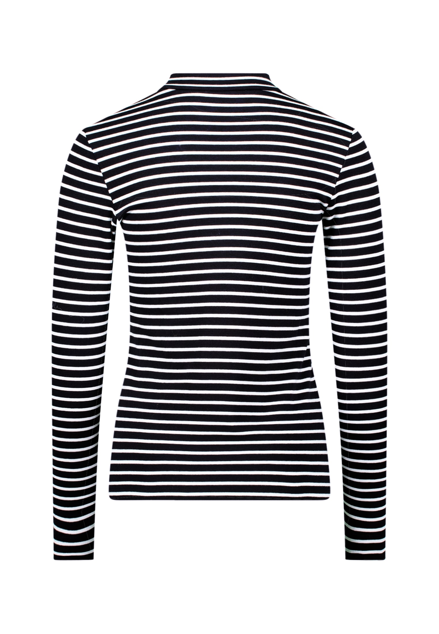 Zero 3/4-Arm-Shirt »Ringelshirt mit Stehkragen«